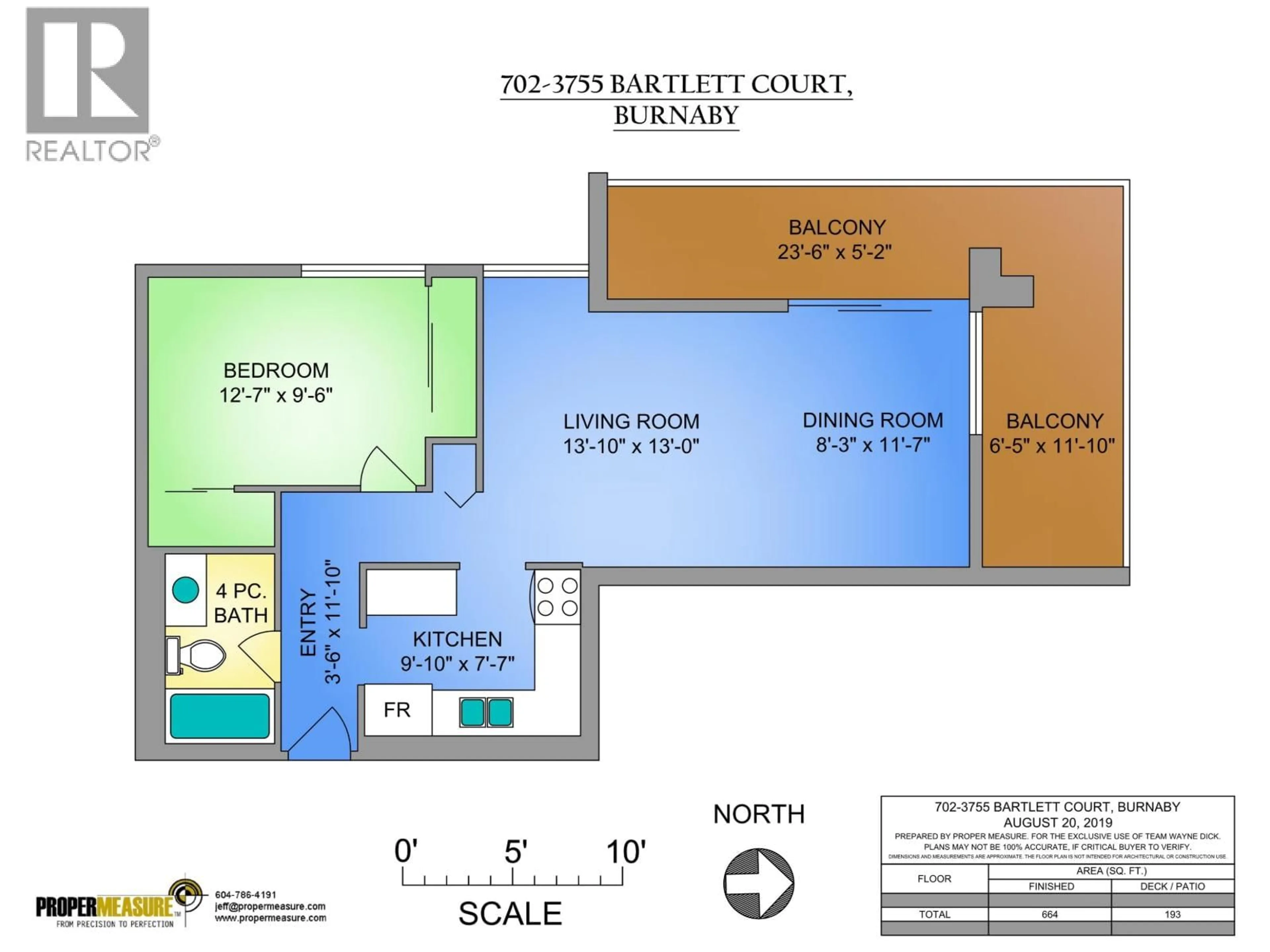Floor plan for 702 - 3755 BARTLETT COURT, Burnaby British Columbia V3J7G7