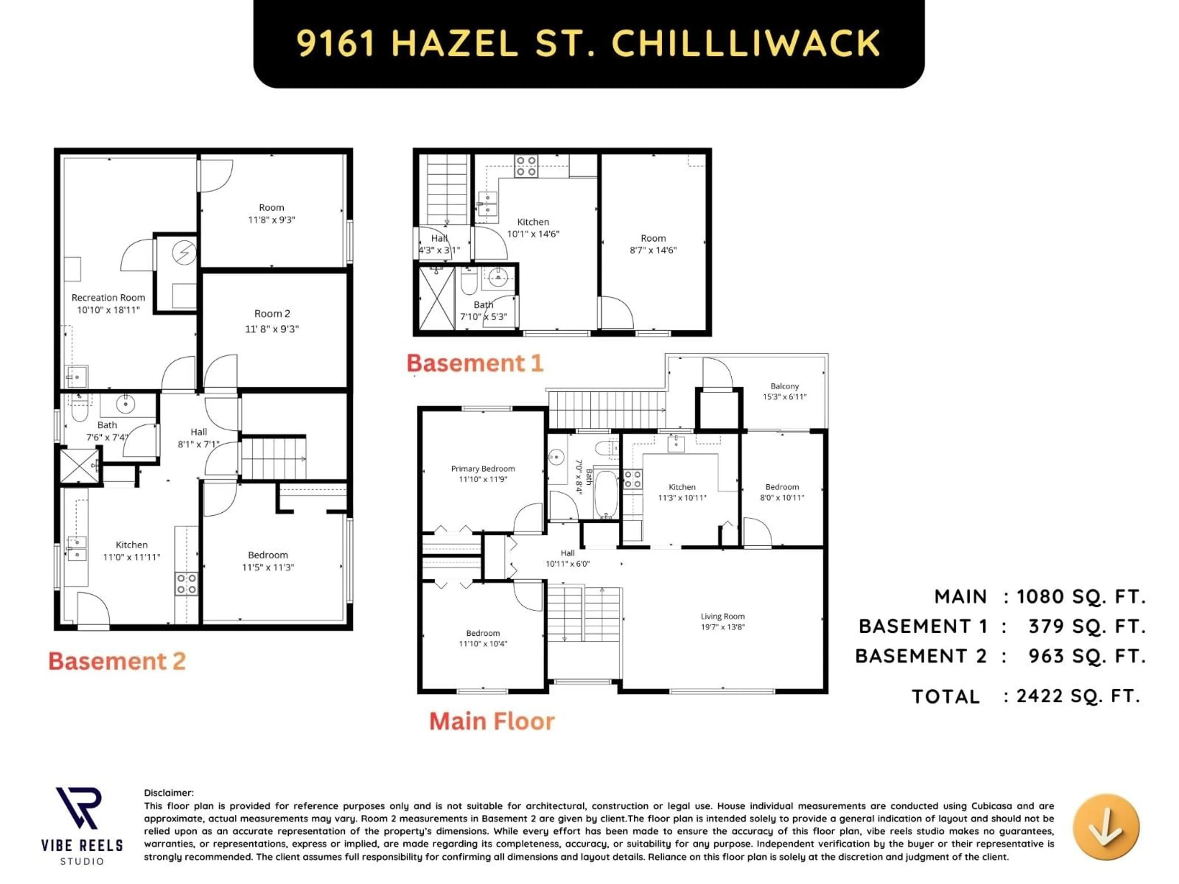 Floor plan for 9161 HAZEL STREET, Chilliwack British Columbia V2P5N5