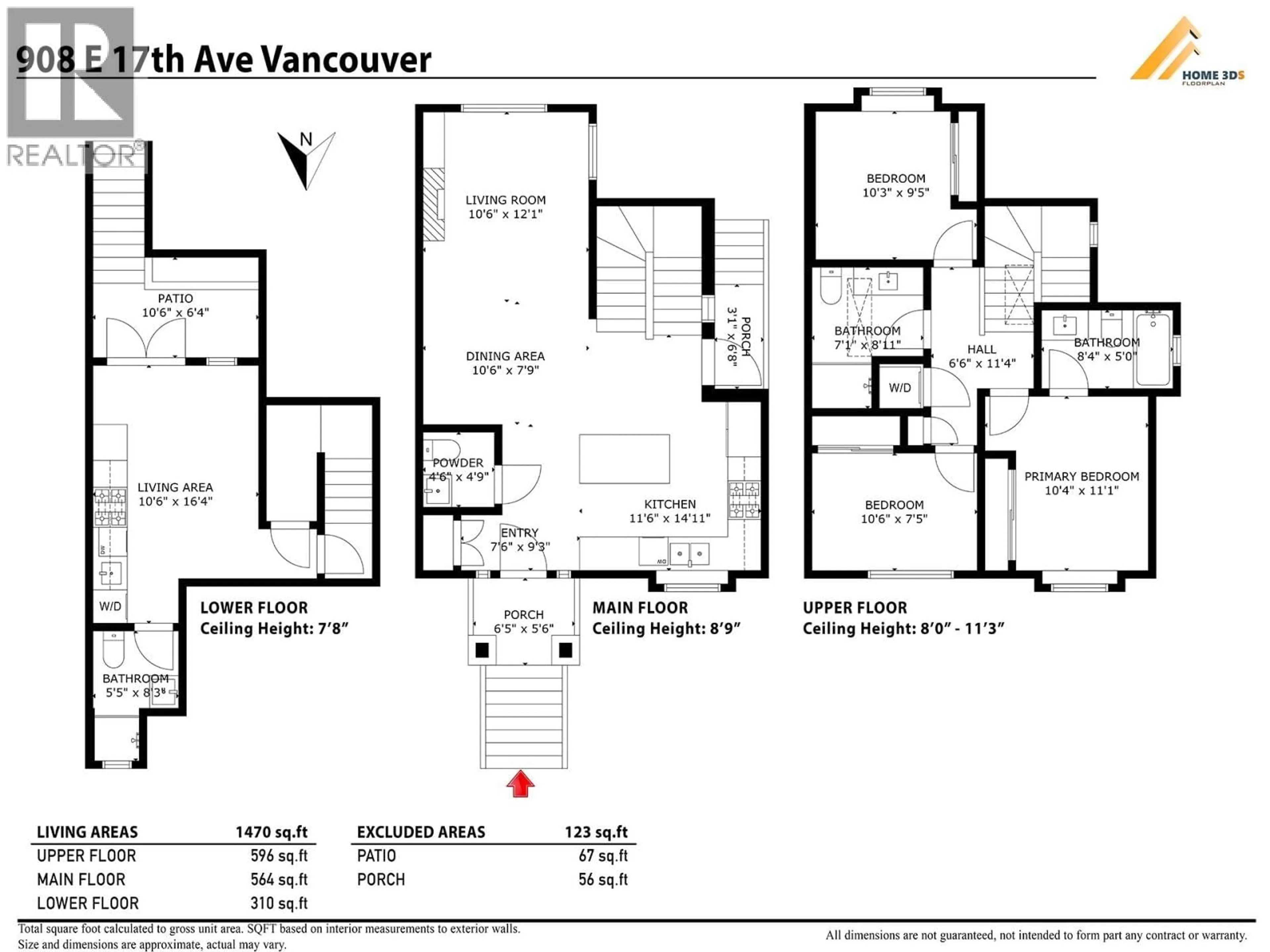 Floor plan for 908 17TH AVENUE, Vancouver British Columbia V5V1C2