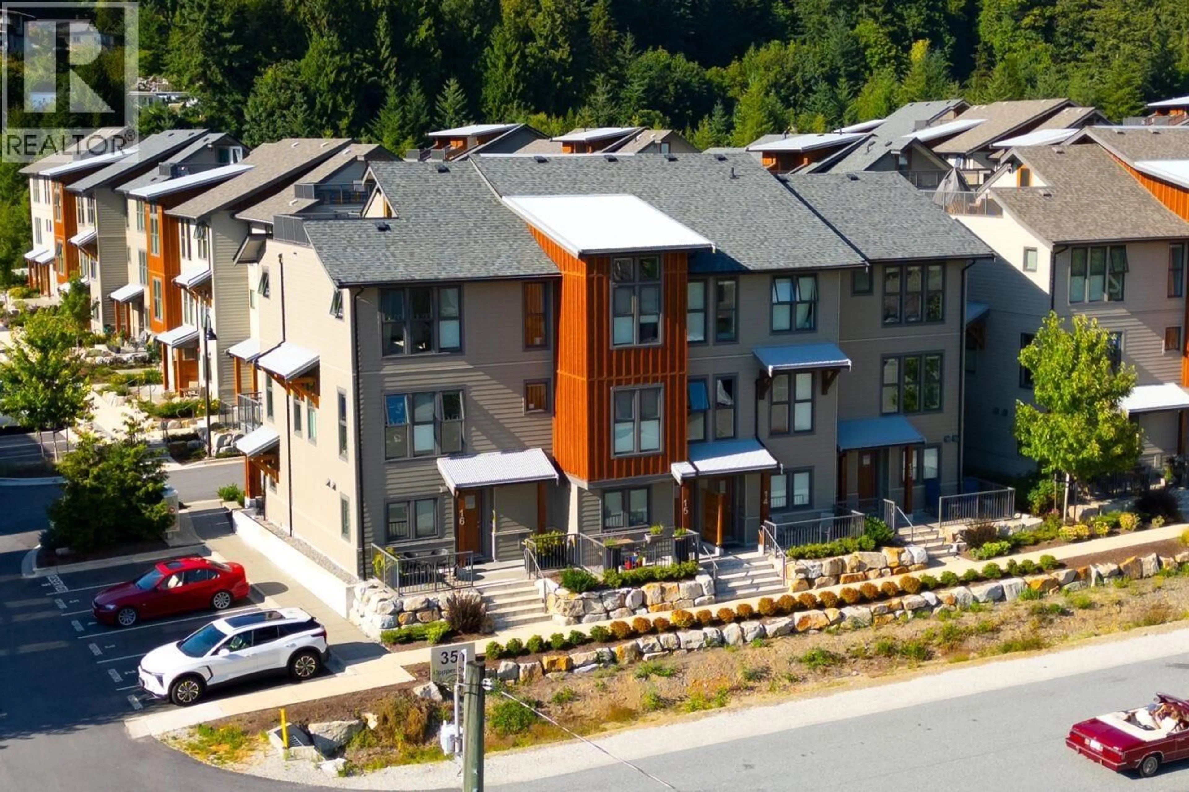 A pic from outside/outdoor area/front of a property/back of a property/a pic from drone, unknown for 13 - 351 COPPER DRIVE, Britannia Beach British Columbia V8B1C5