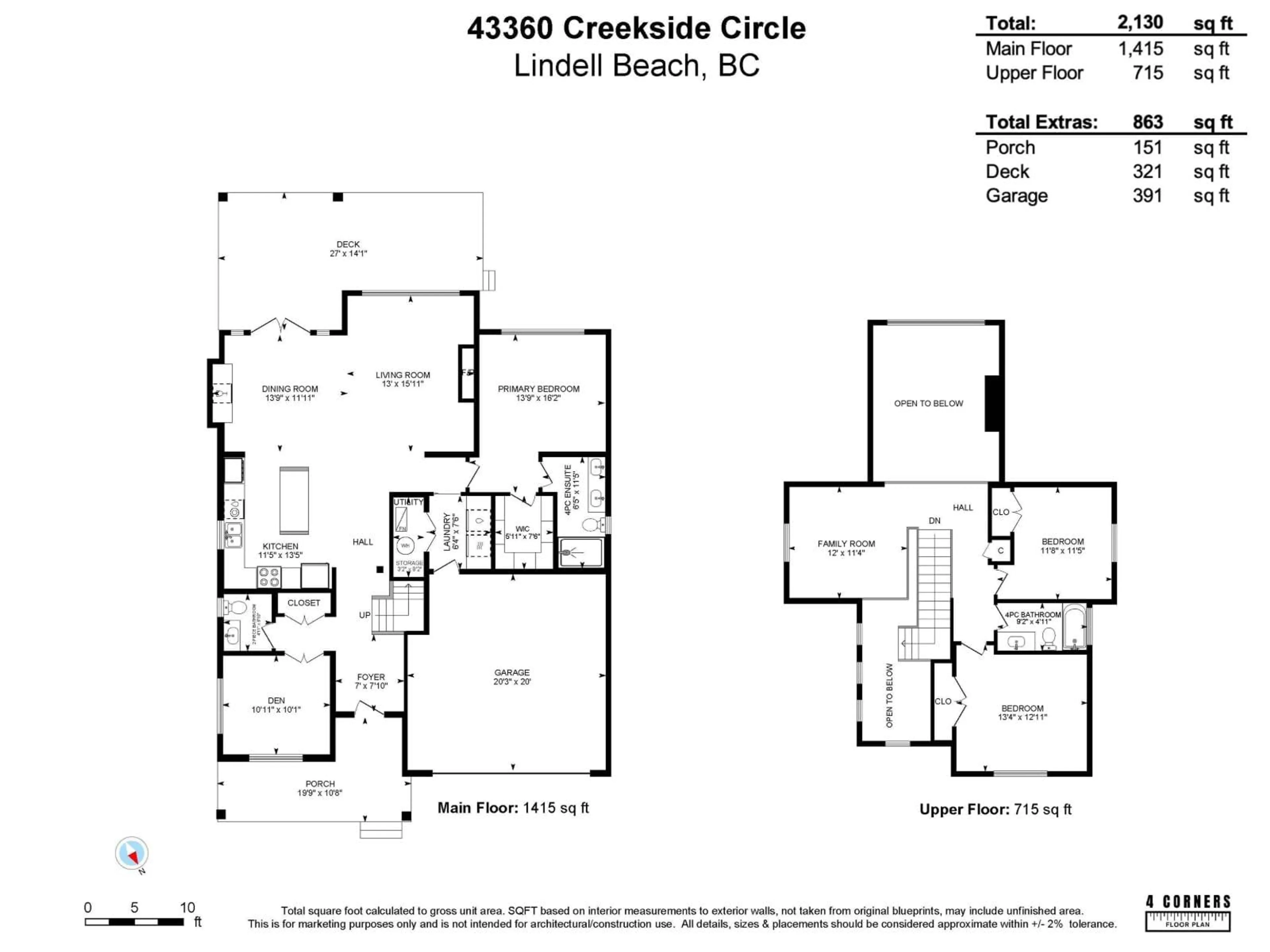 Floor plan for 43360 CREEKSIDE CIRCLE, Cultus Lake British Columbia V2R0Z4