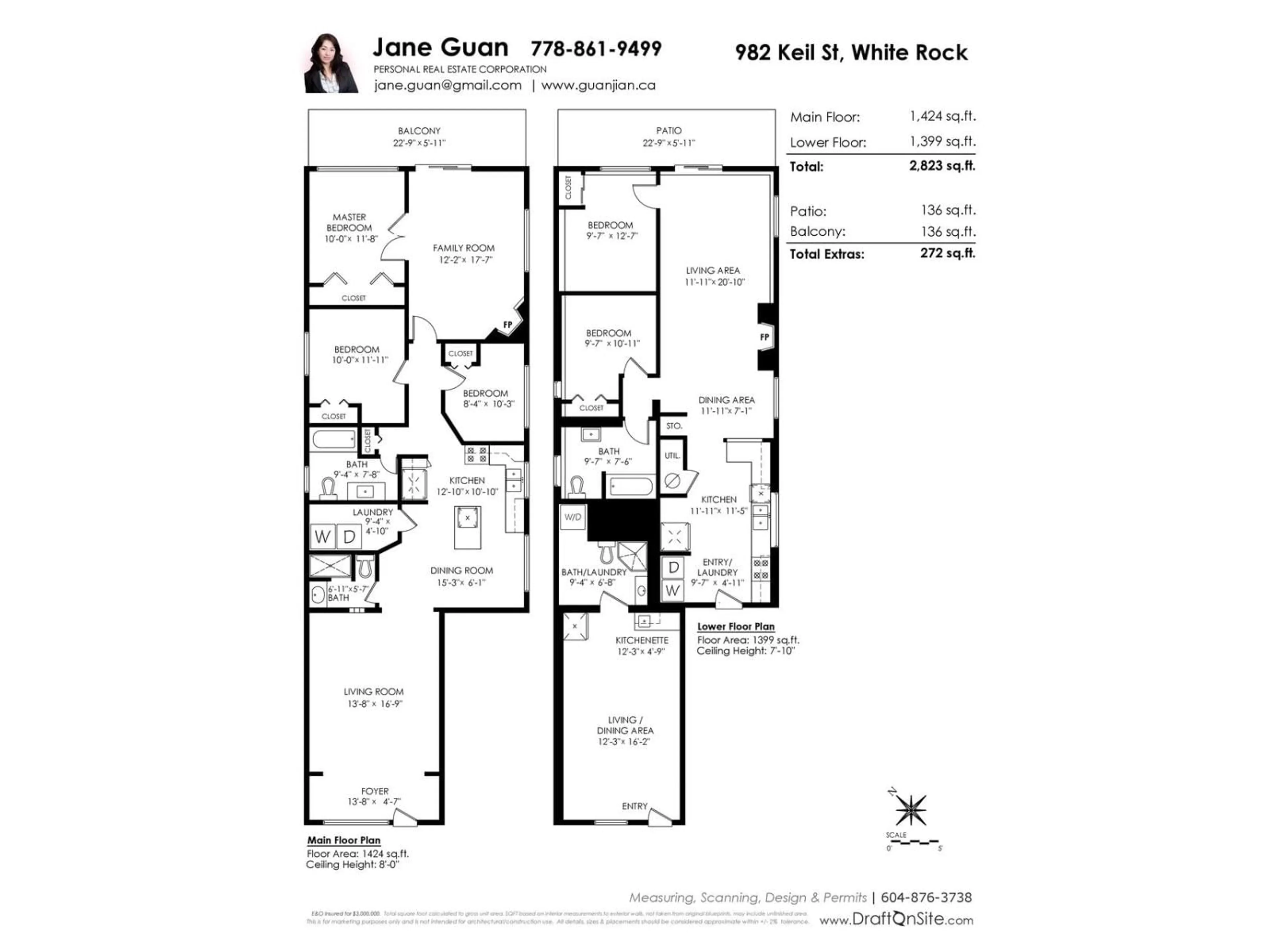 Floor plan for 982 KEIL, White Rock British Columbia V4B4V7