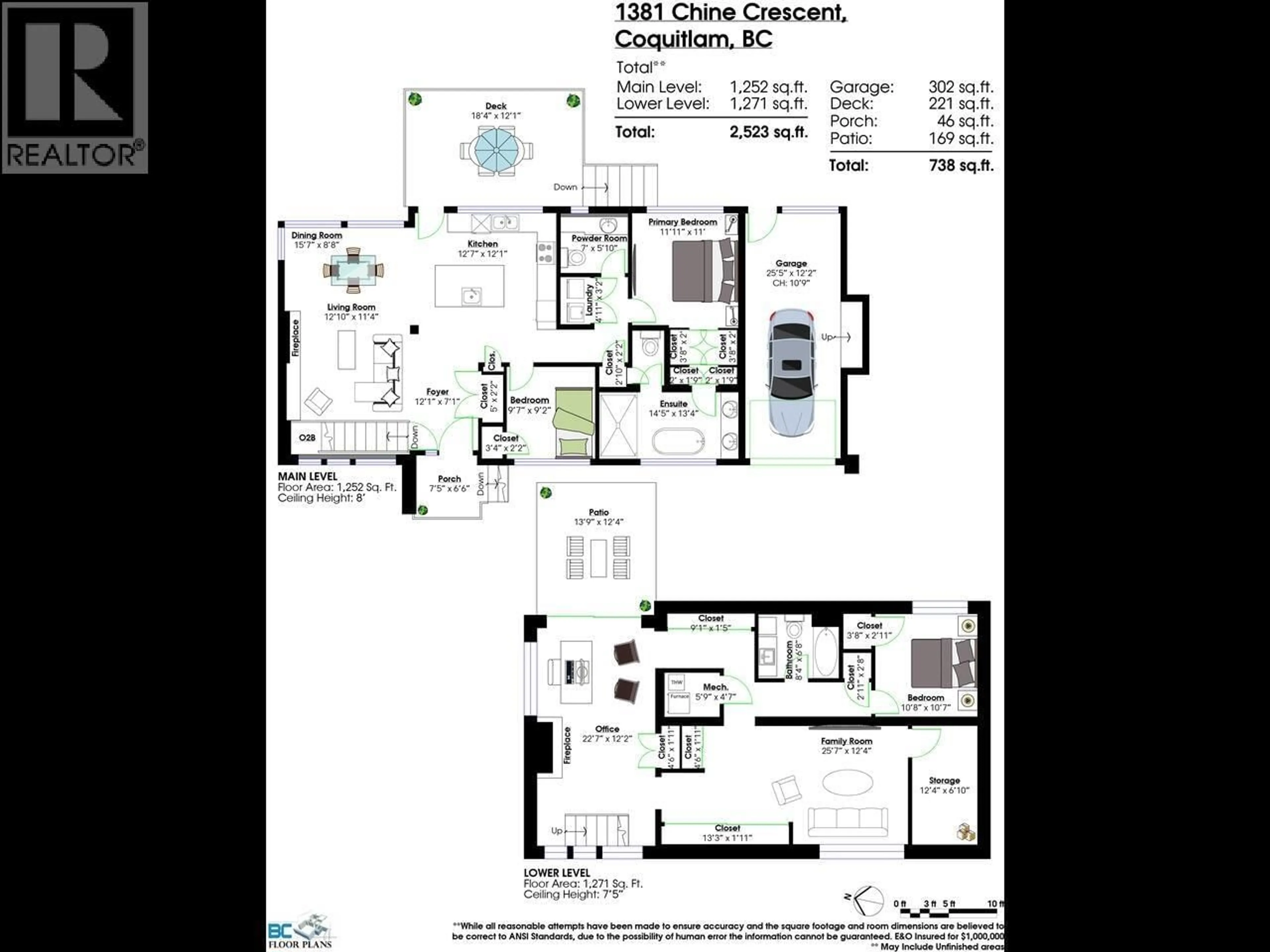Floor plan for 1381 CHINE CRESCENT, Coquitlam British Columbia V3J5X3