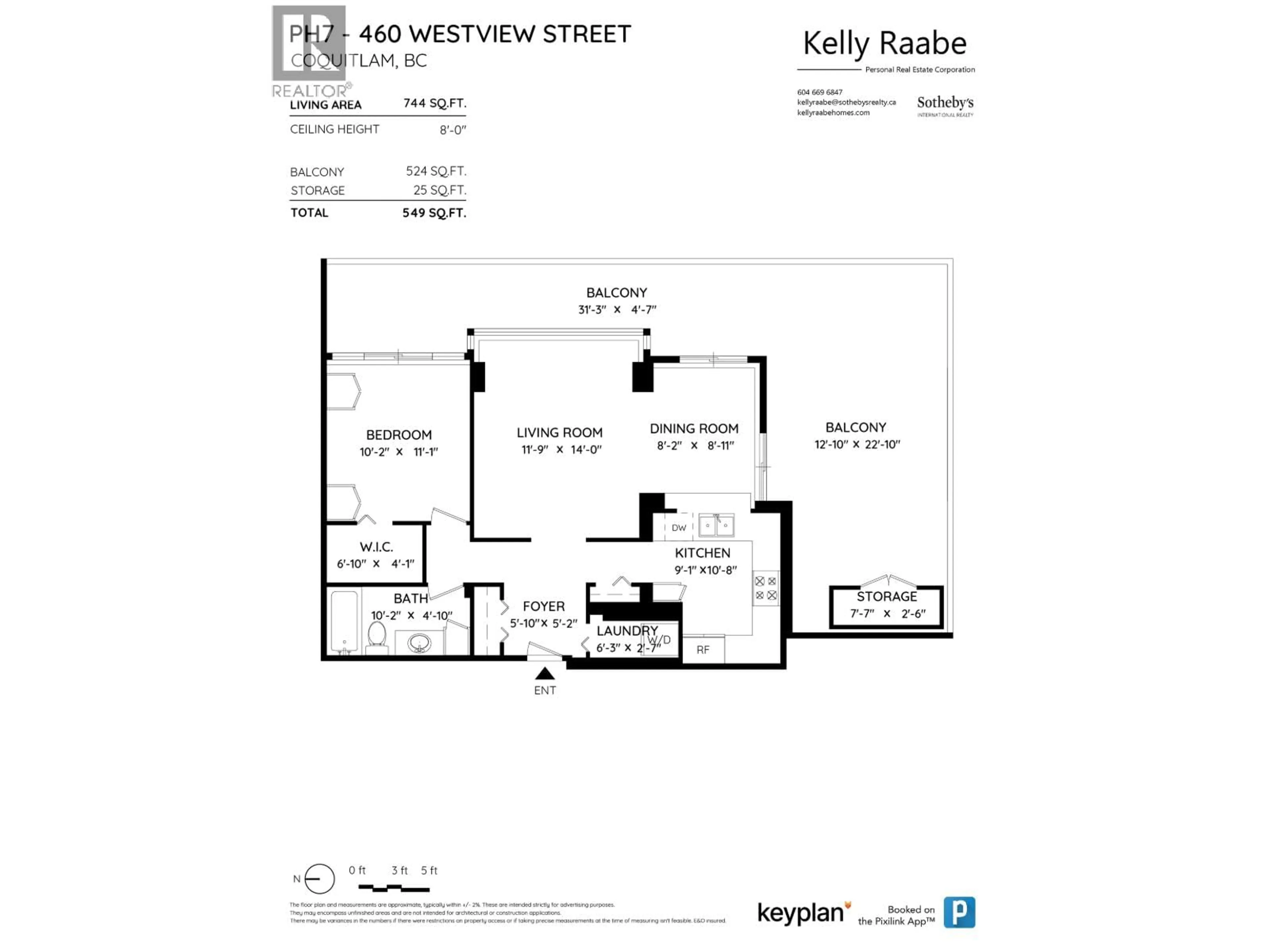 Floor plan for PH7 - 460 WESTVIEW STREET, Coquitlam British Columbia V3K6C9