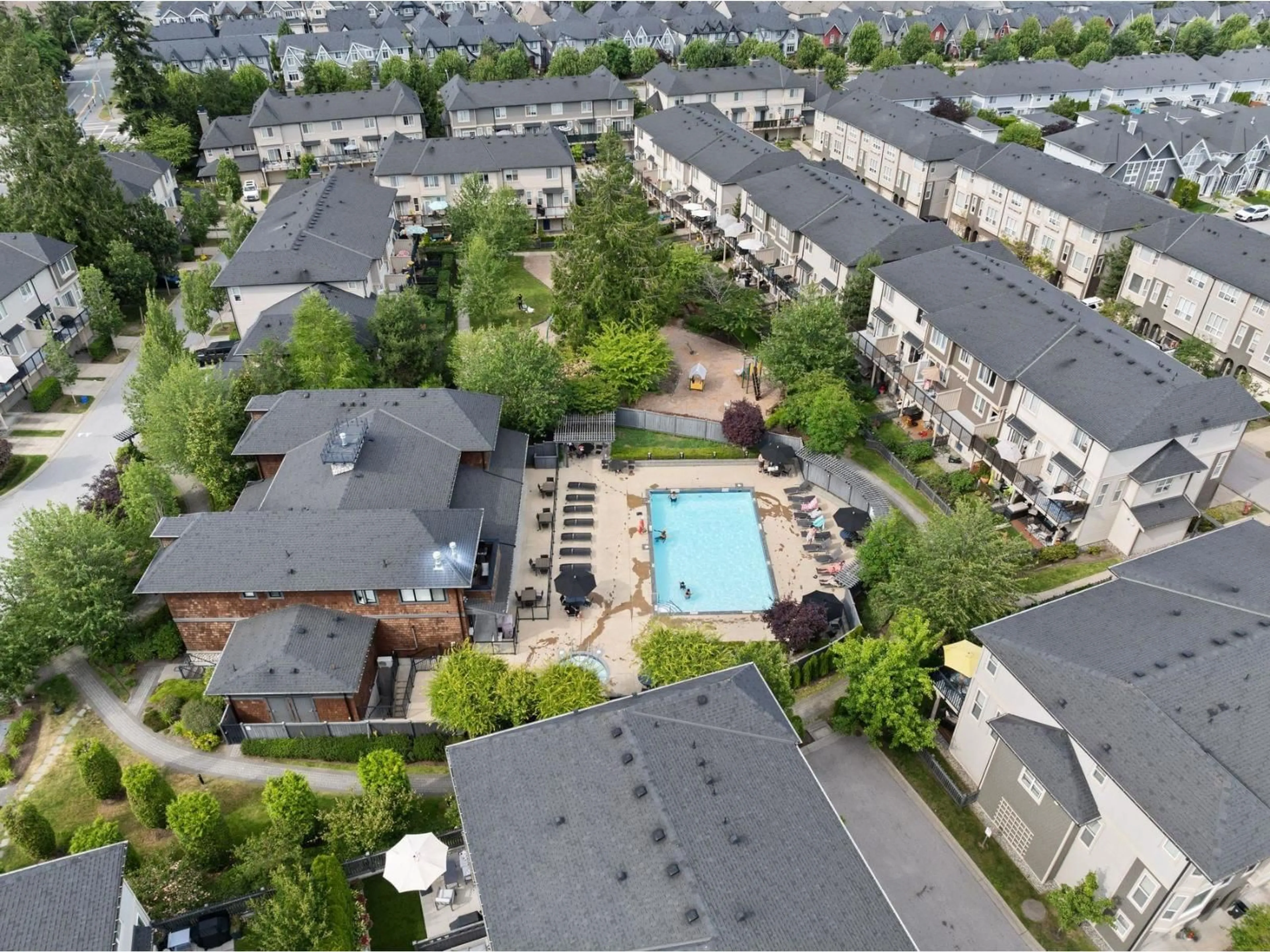 A pic from outside/outdoor area/front of a property/back of a property/a pic from drone, city buildings view from balcony for 114 - 7938 209 STREET, Langley British Columbia V2Y0J7