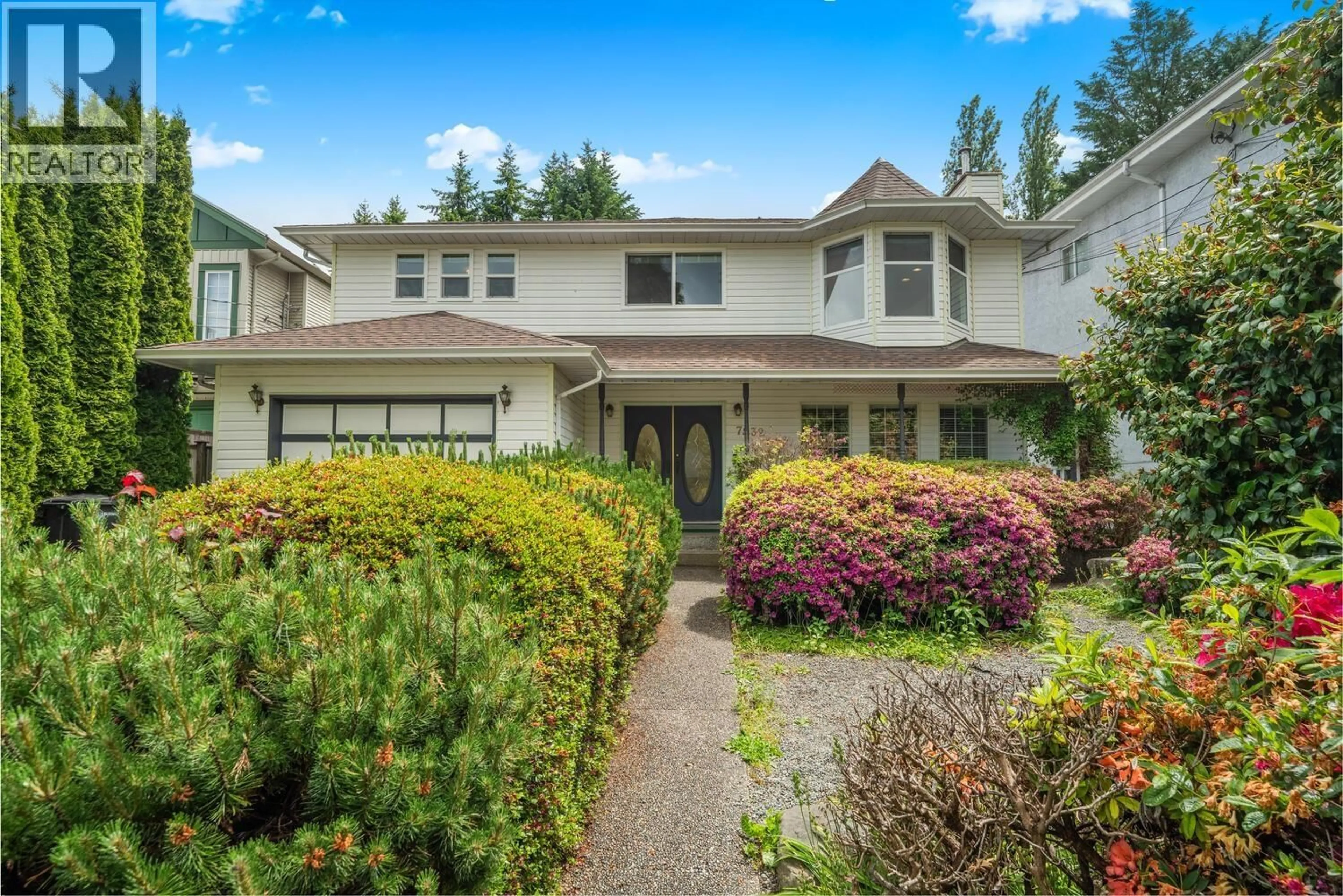 Home with vinyl exterior material, street for 7932 ROSEWOOD STREET, Burnaby British Columbia V5E2H3