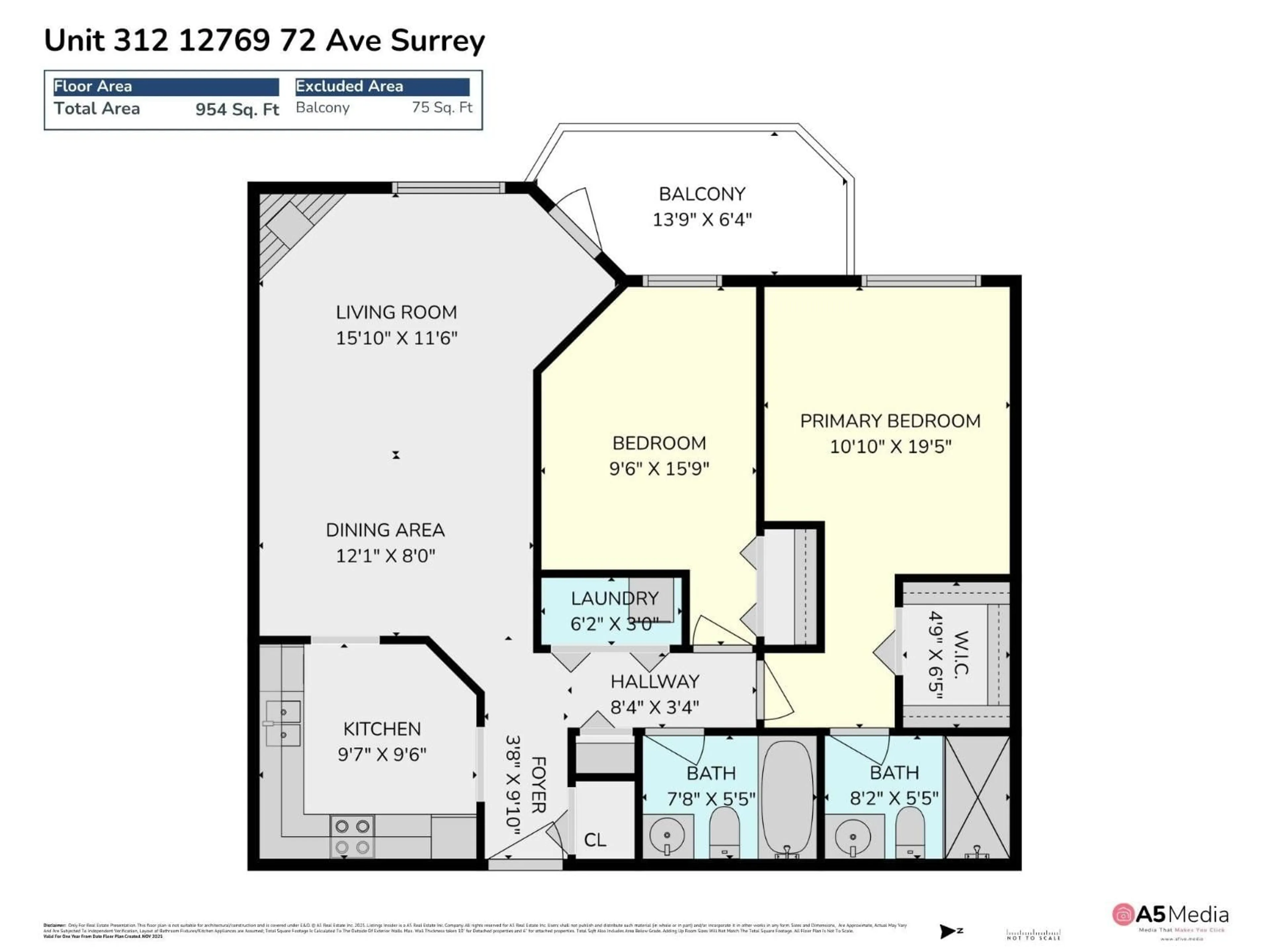 Floor plan for 312 - 12769 72 AVENUE, Surrey British Columbia V3W2M7