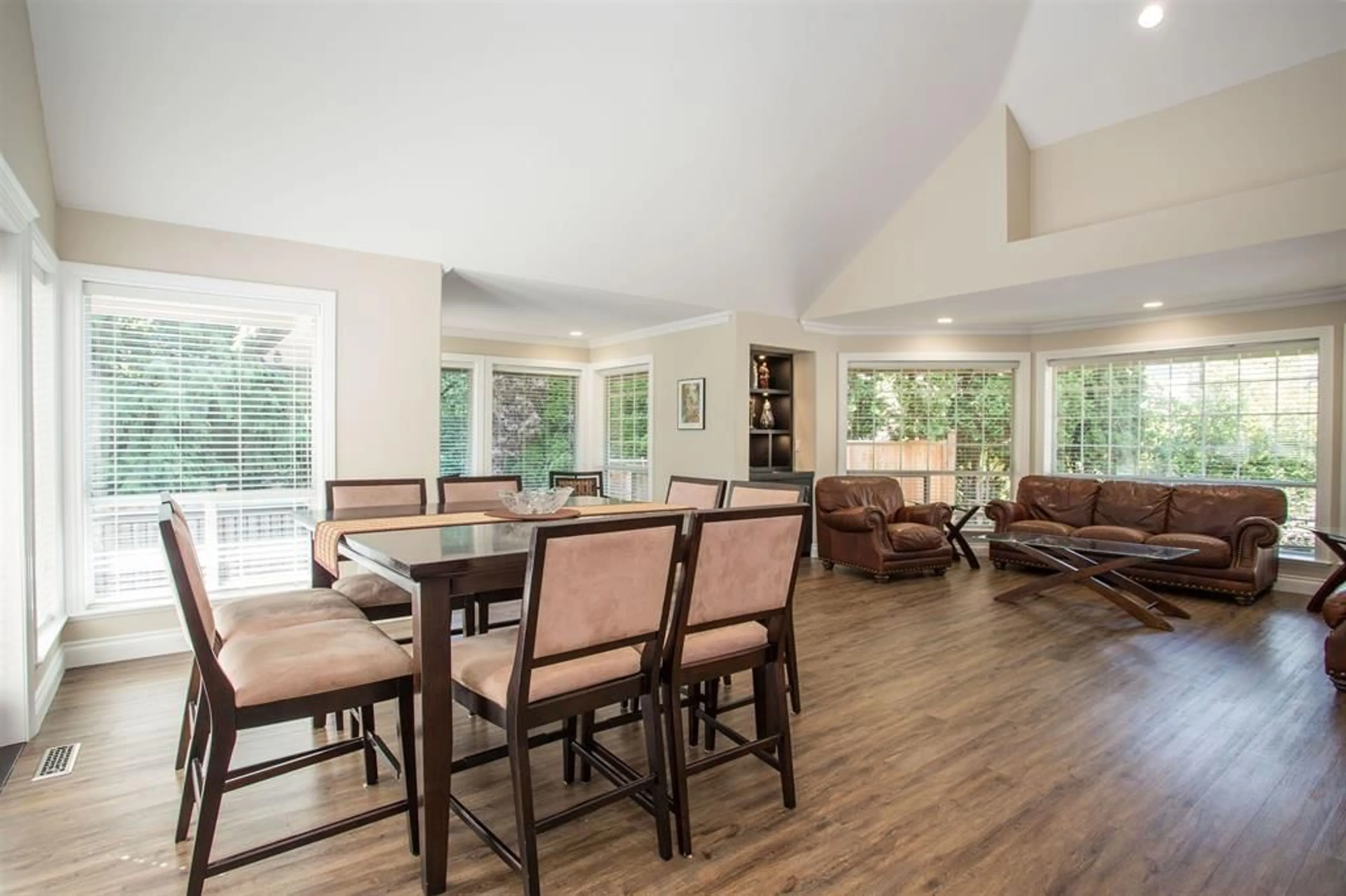 Dining room, wood/laminate floor for 4457 196, Surrey British Columbia V3Z0L7