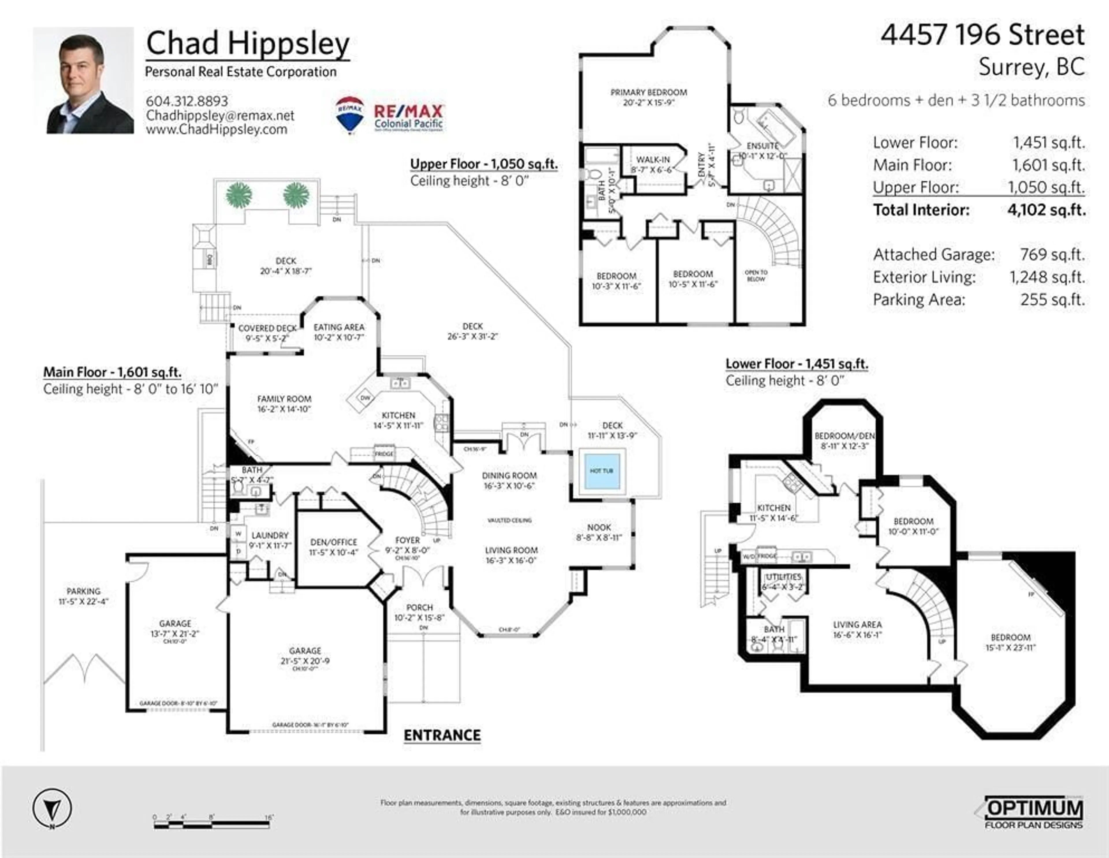 Floor plan for 4457 196, Surrey British Columbia V3Z0L7