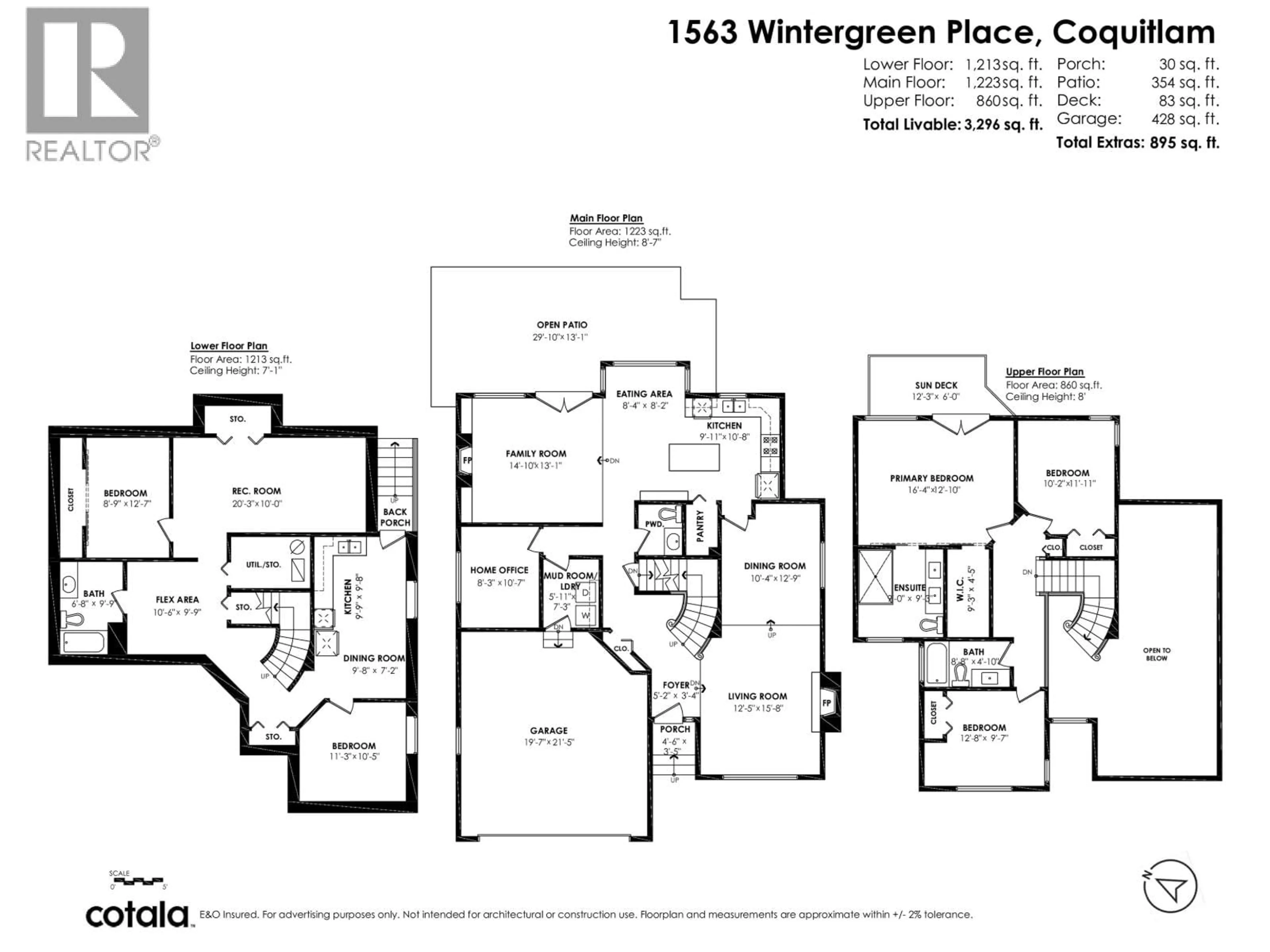 Floor plan for 1563 WINTERGREEN PLACE, Coquitlam British Columbia V3E2V5
