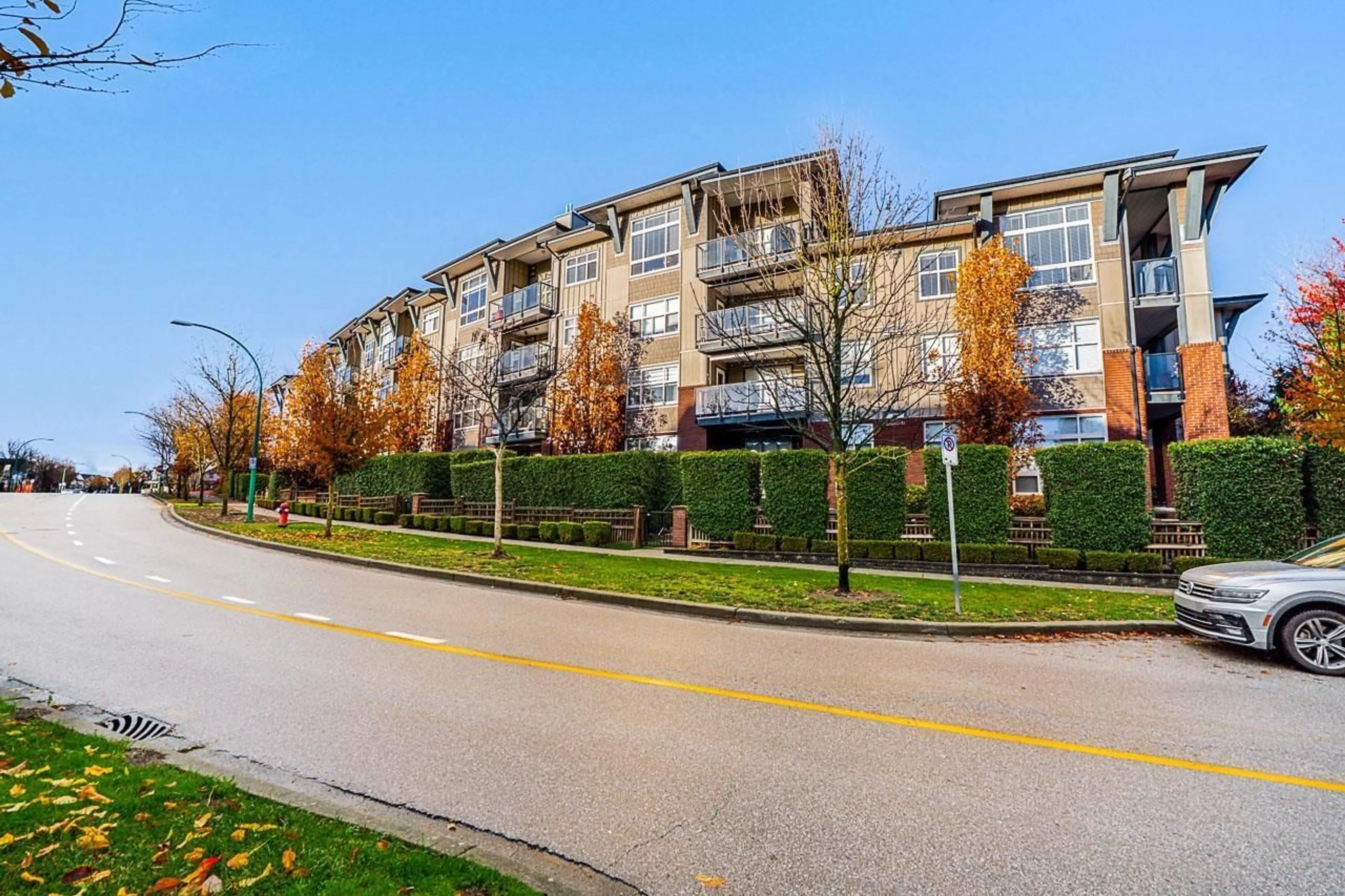 A pic from outside/outdoor area/front of a property/back of a property/a pic from drone, unknown for 108 - 19201 66A, Surrey British Columbia V4N6N7