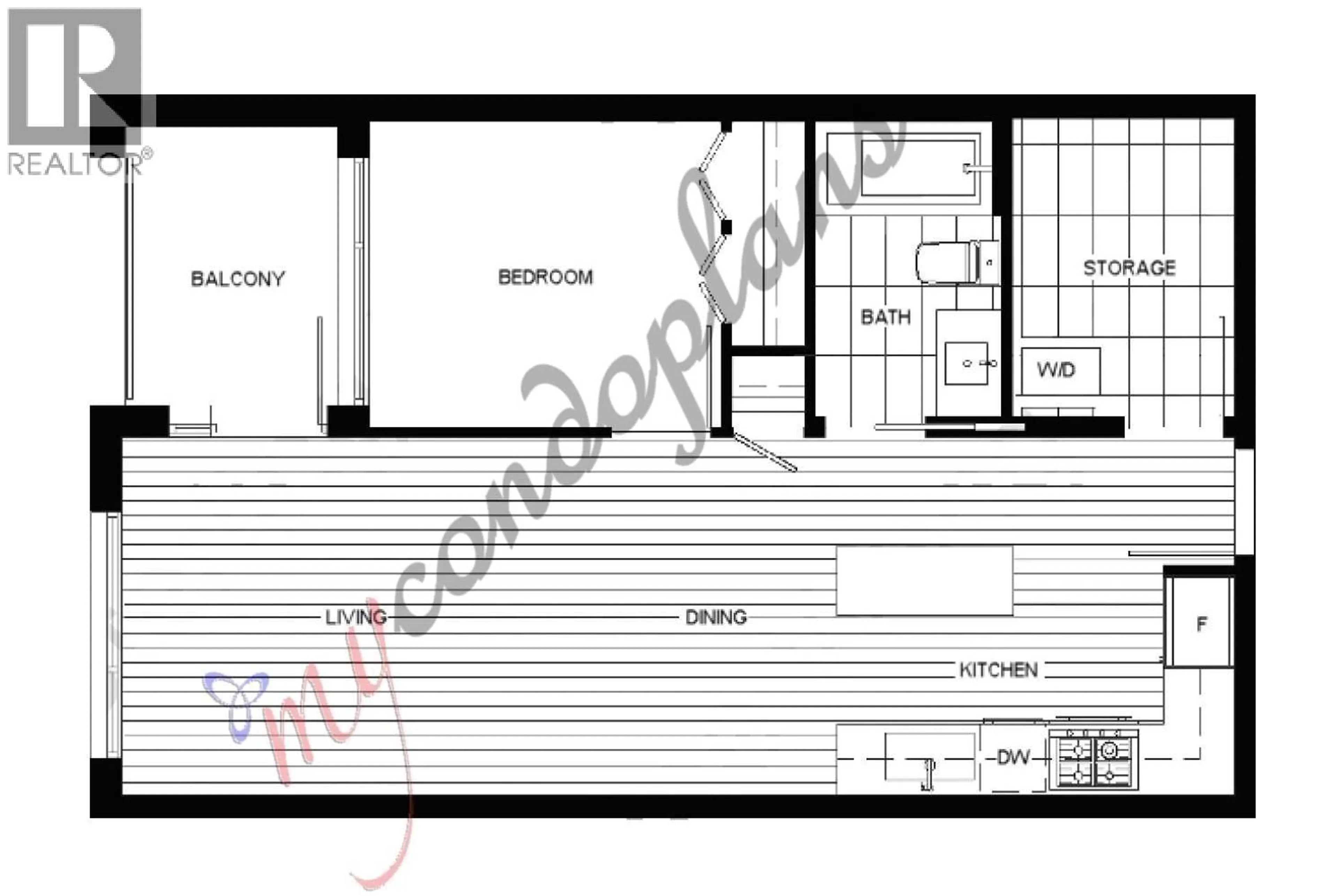 Floor plan for 407 - 6328 CAMBIE STREET, Vancouver British Columbia V5Z0K2