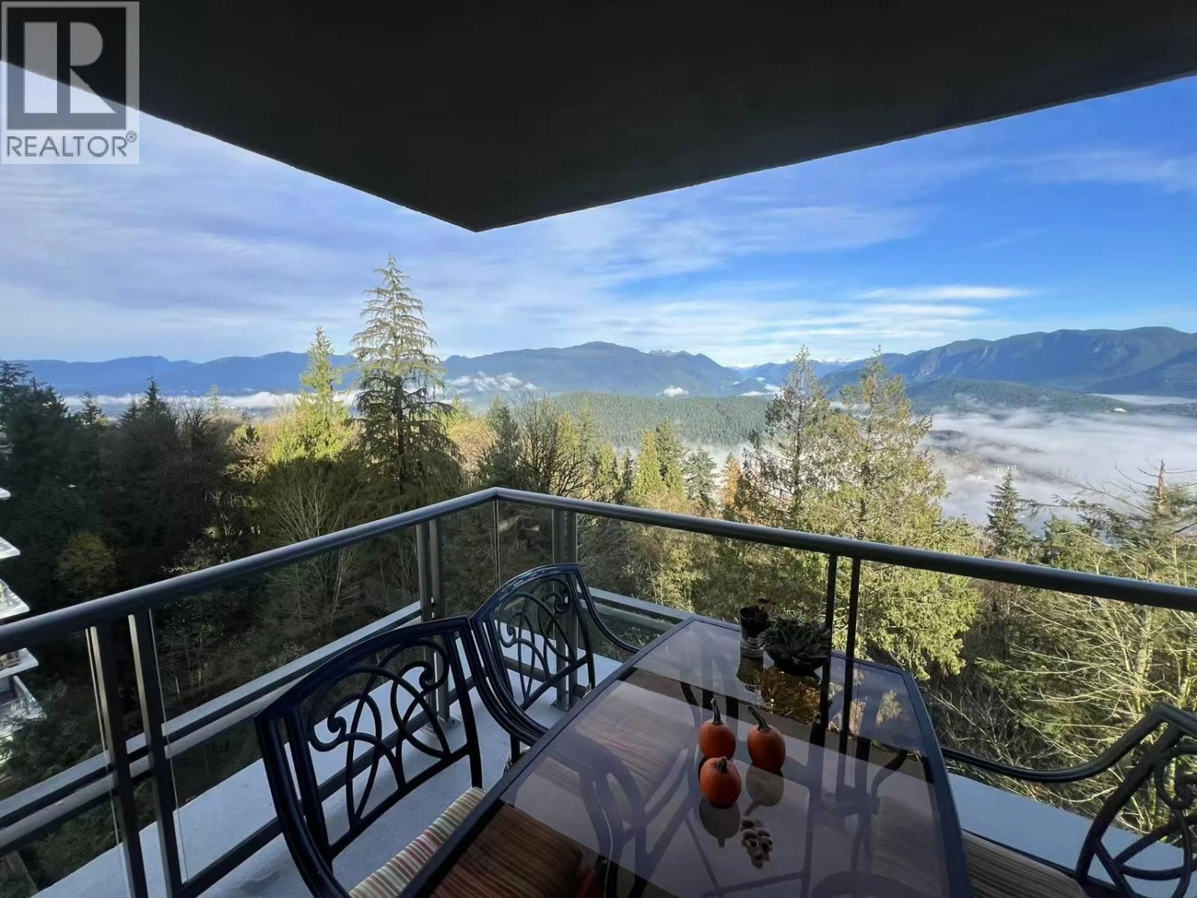 Balcony in the apartment, mountain view for 901 - 9222 UNIVERSITY CRESCENT, Burnaby British Columbia V5A0A6