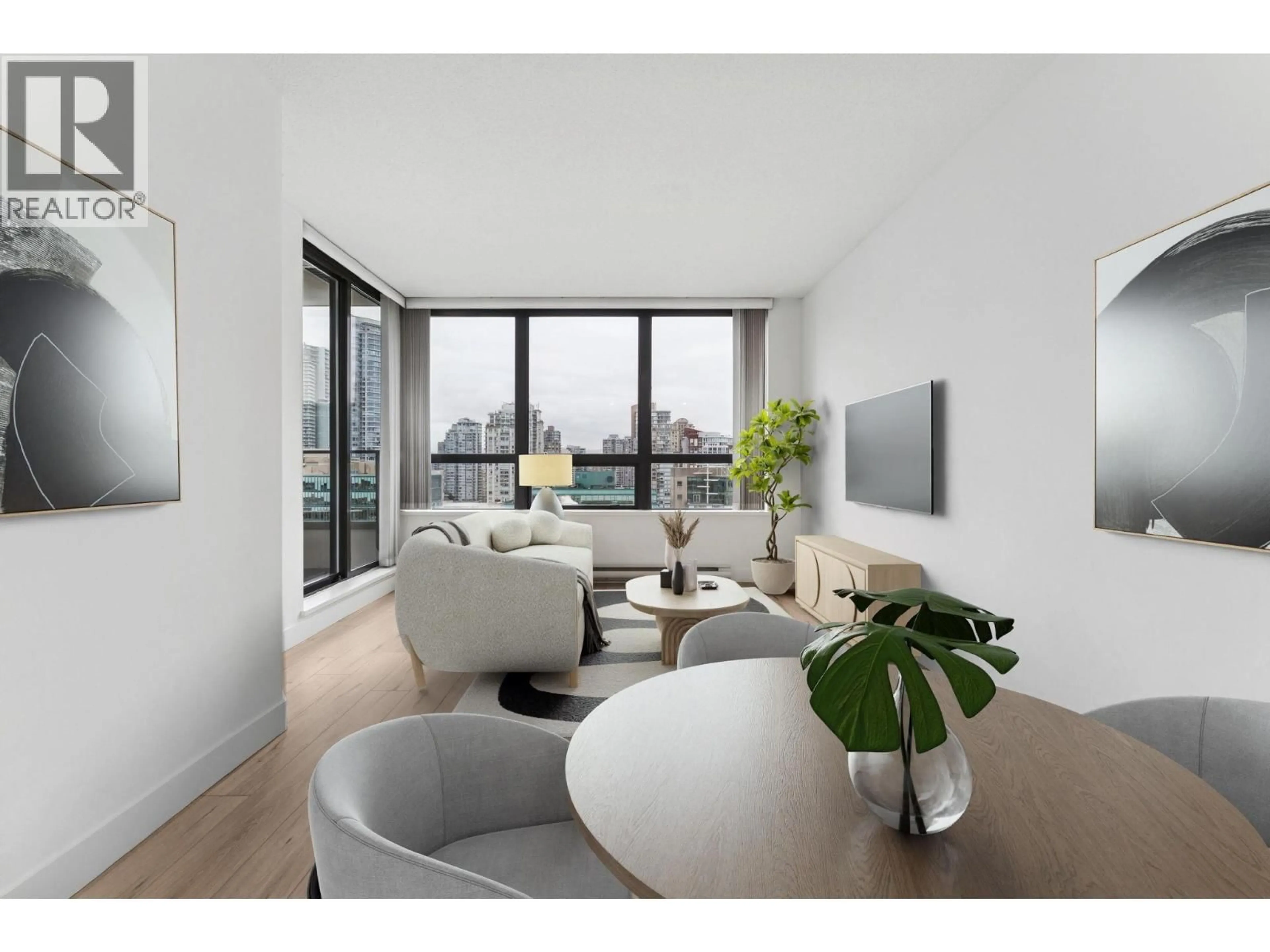 Living room with furniture, unknown for 1532 - 938 SMITHE STREET, Vancouver British Columbia V6Z3H8