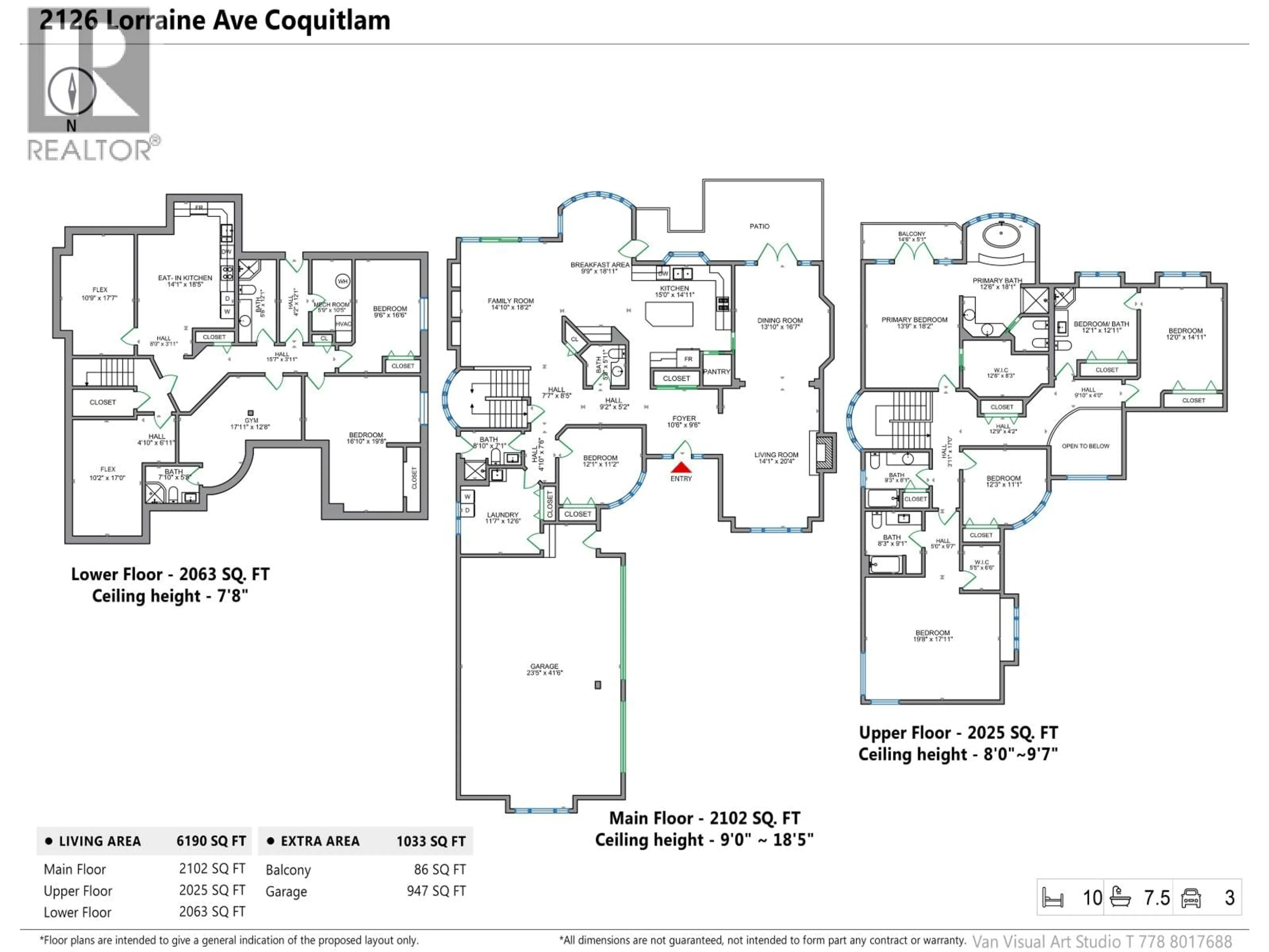Floor plan for 2126 LORRAINE AVENUE, Coquitlam British Columbia V3K2M6