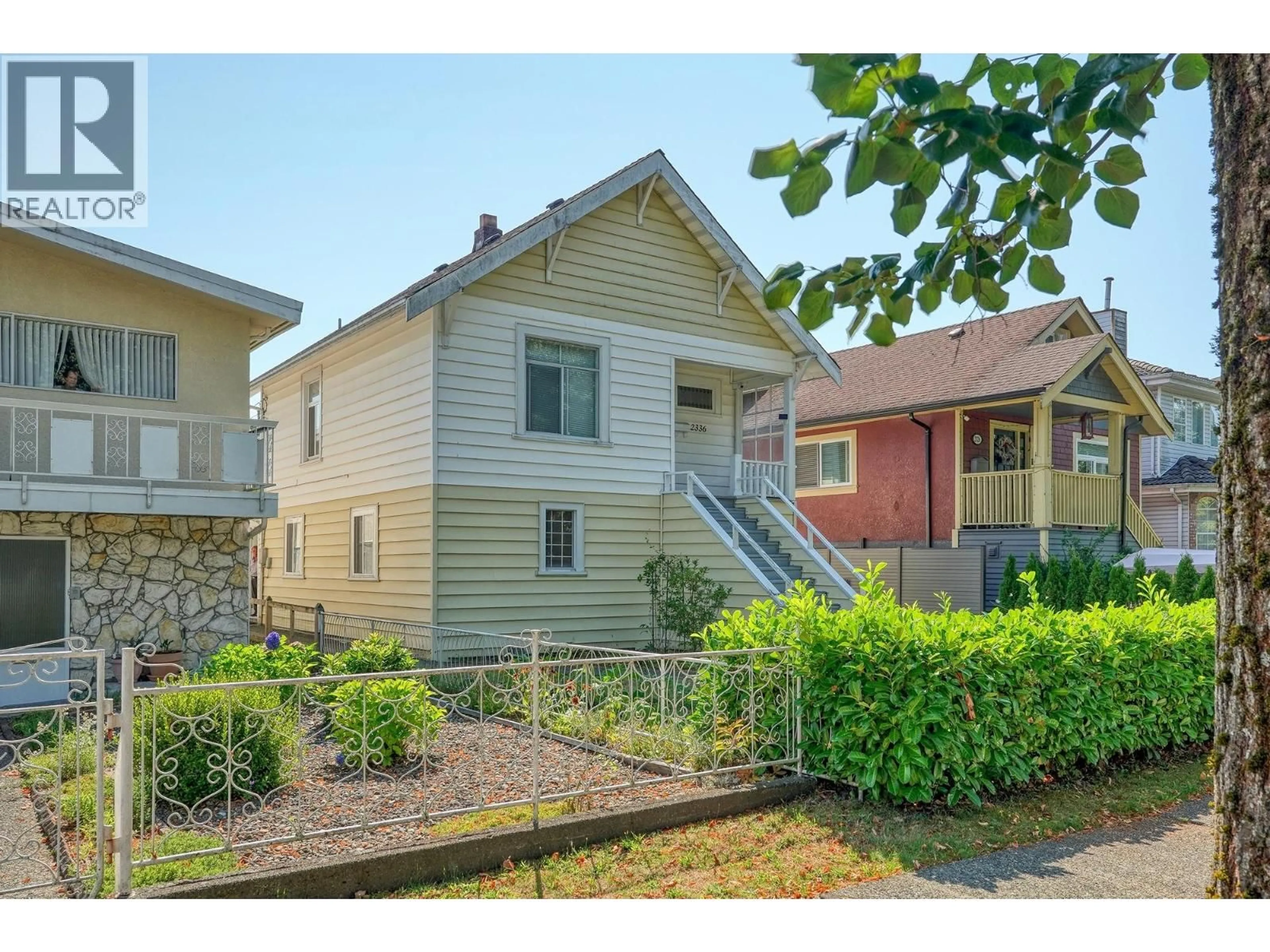 A pic from outside/outdoor area/front of a property/back of a property/a pic from drone, street for 2336 45 AVENUE, Vancouver British Columbia V5R3B5