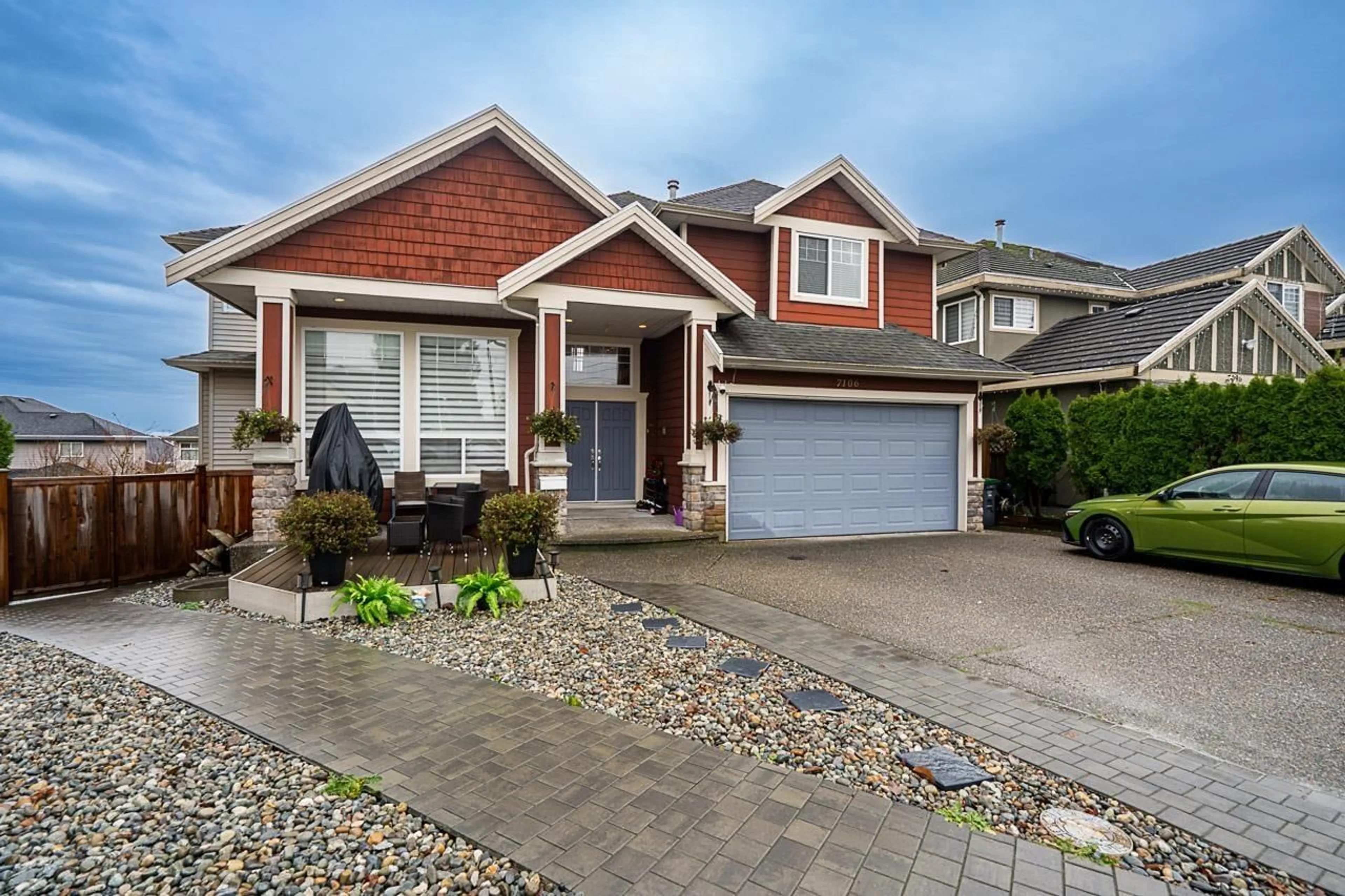 Home with brick exterior material, street for 7106 150 STREET, Surrey British Columbia V3S3J4