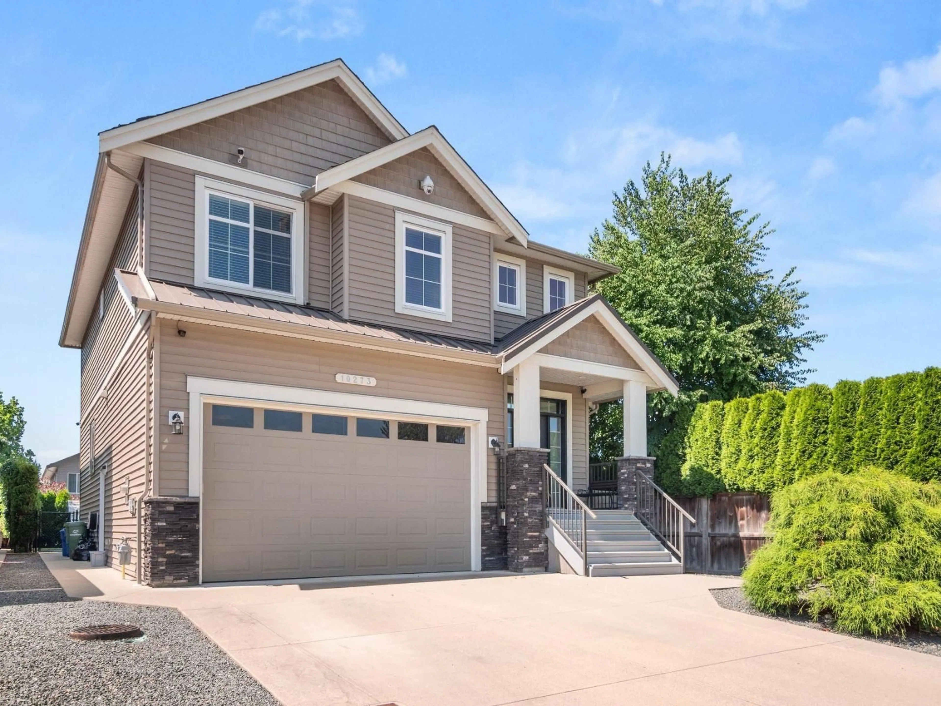 Home with vinyl exterior material, street for 10273 MANOR DRIVE, Chilliwack British Columbia V2P5Y7