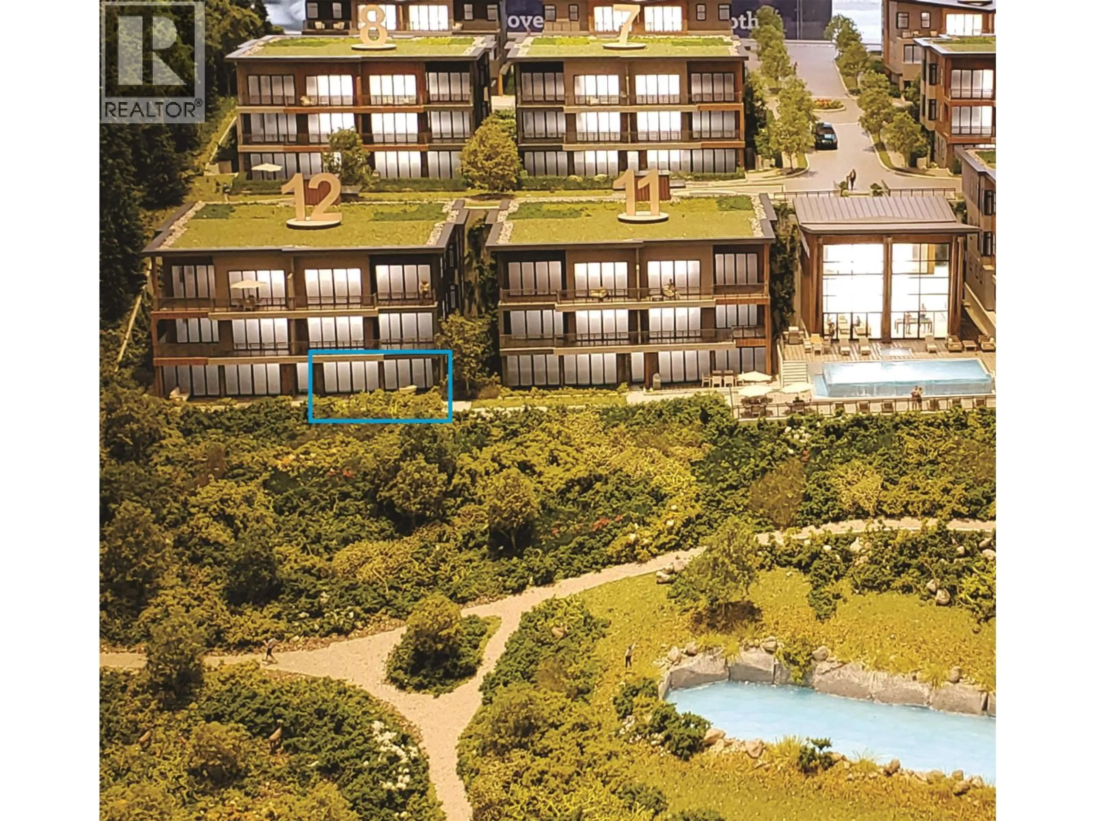 A pic from outside/outdoor area/front of a property/back of a property/a pic from drone, water/lake/river/ocean view for 12 101 - 464 EAGLECREST DRIVE, Gibsons British Columbia V0N1V9