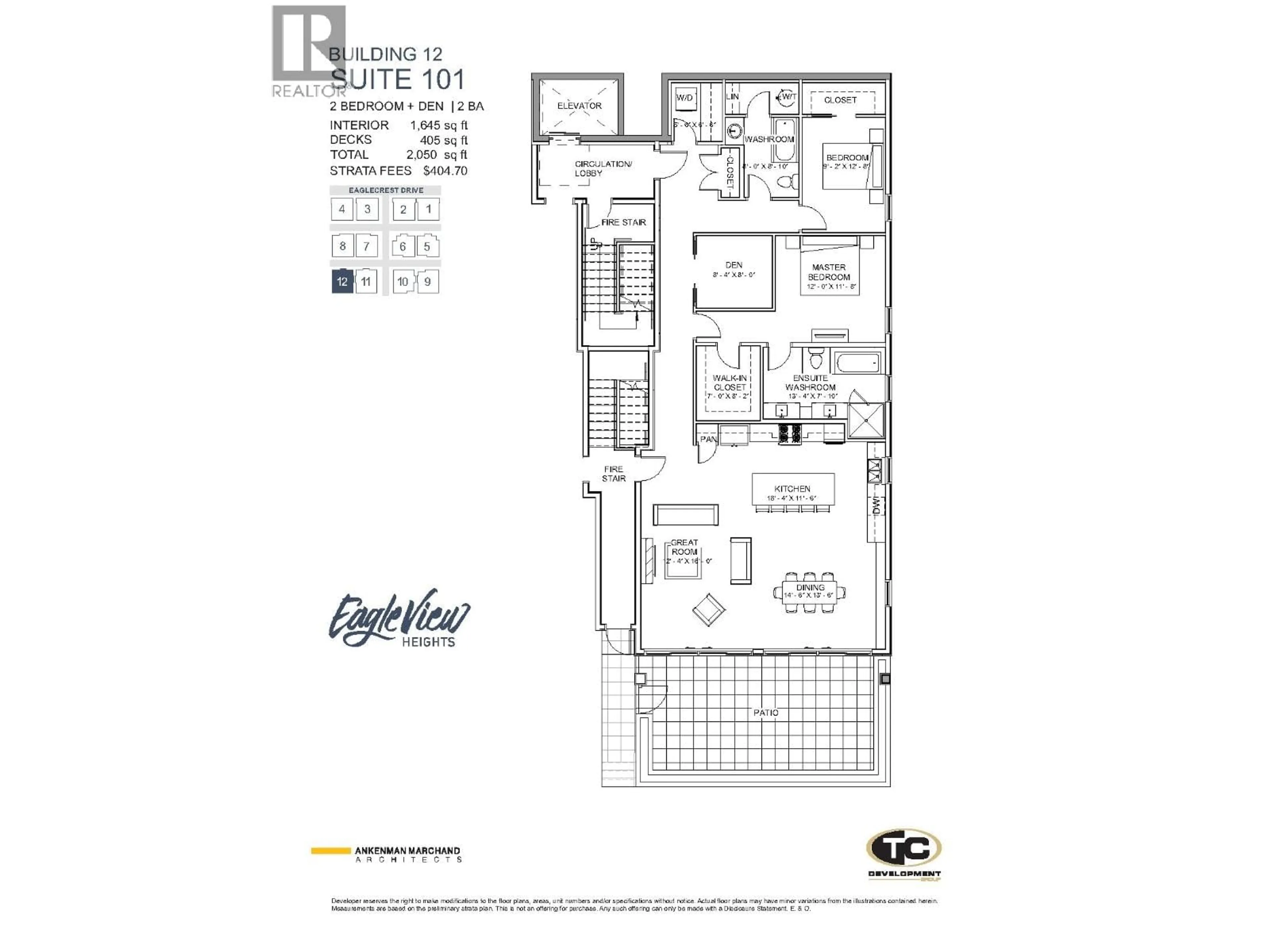 Floor plan for 12 101 - 464 EAGLECREST DRIVE, Gibsons British Columbia V0N1V9