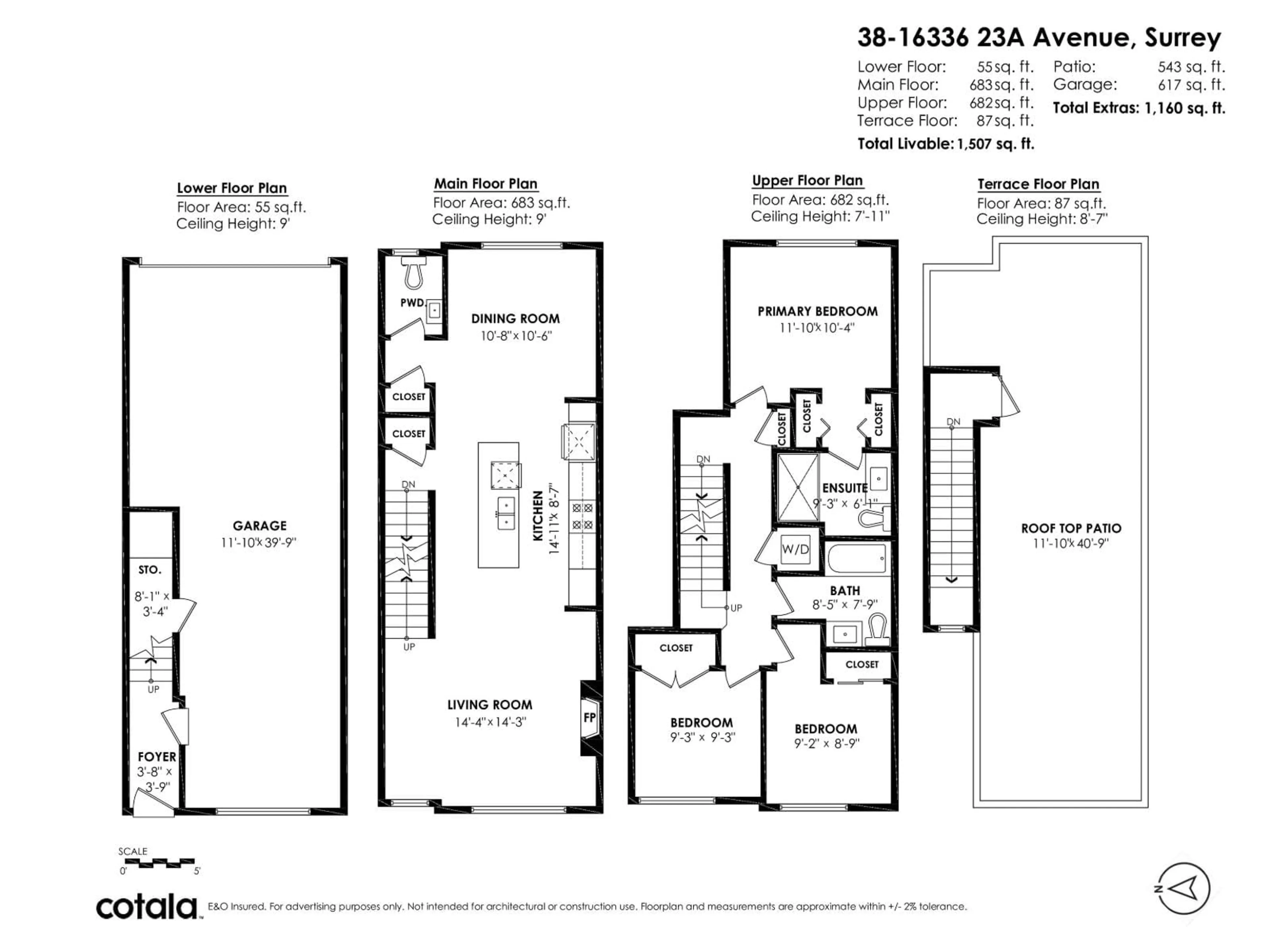 Floor plan for 38 - 16336 23A, Surrey British Columbia V3Z0S5