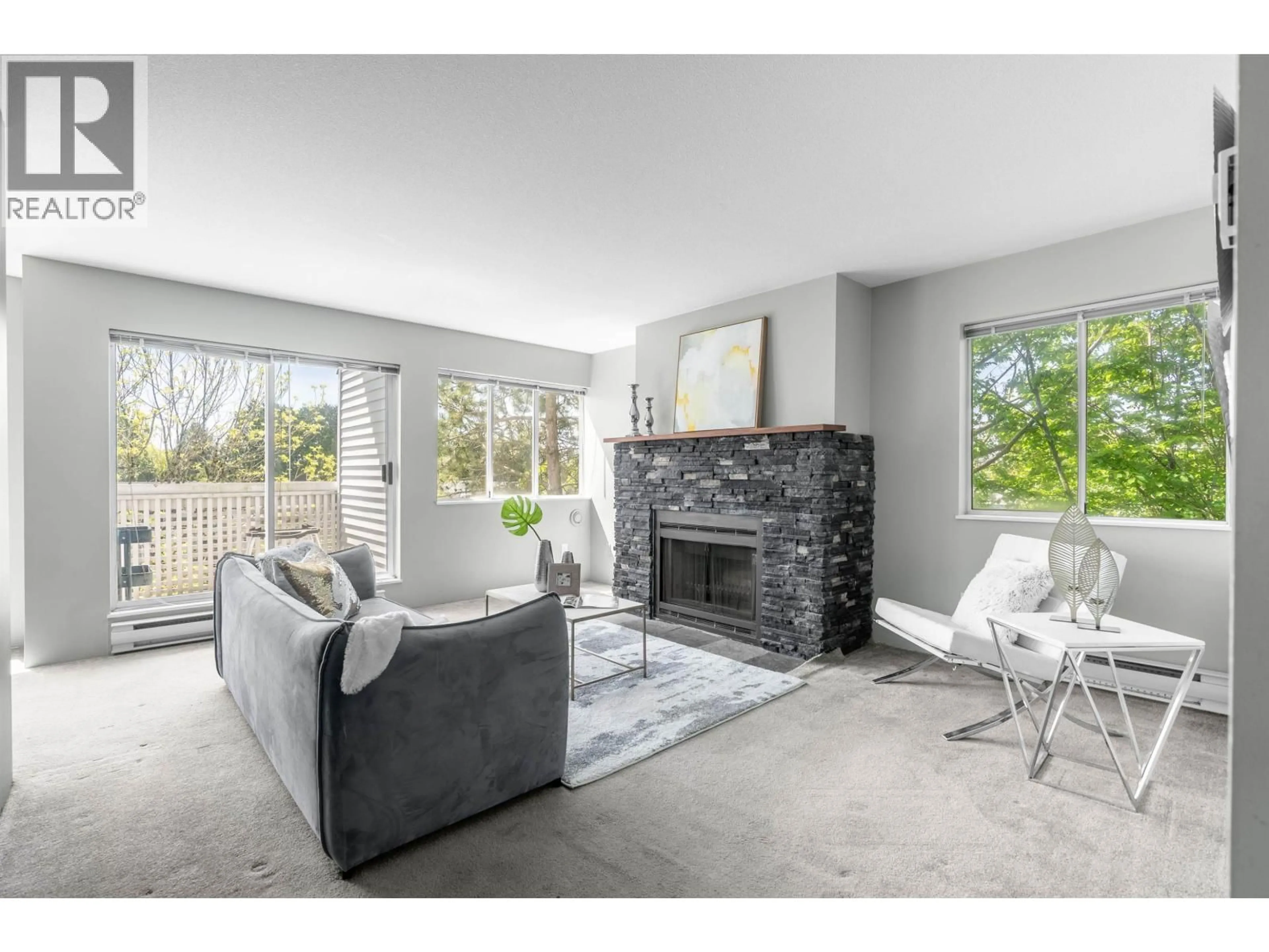 Living room with furniture, unknown for 306 - 7431 BLUNDELL ROAD, Richmond British Columbia V6Y3G8