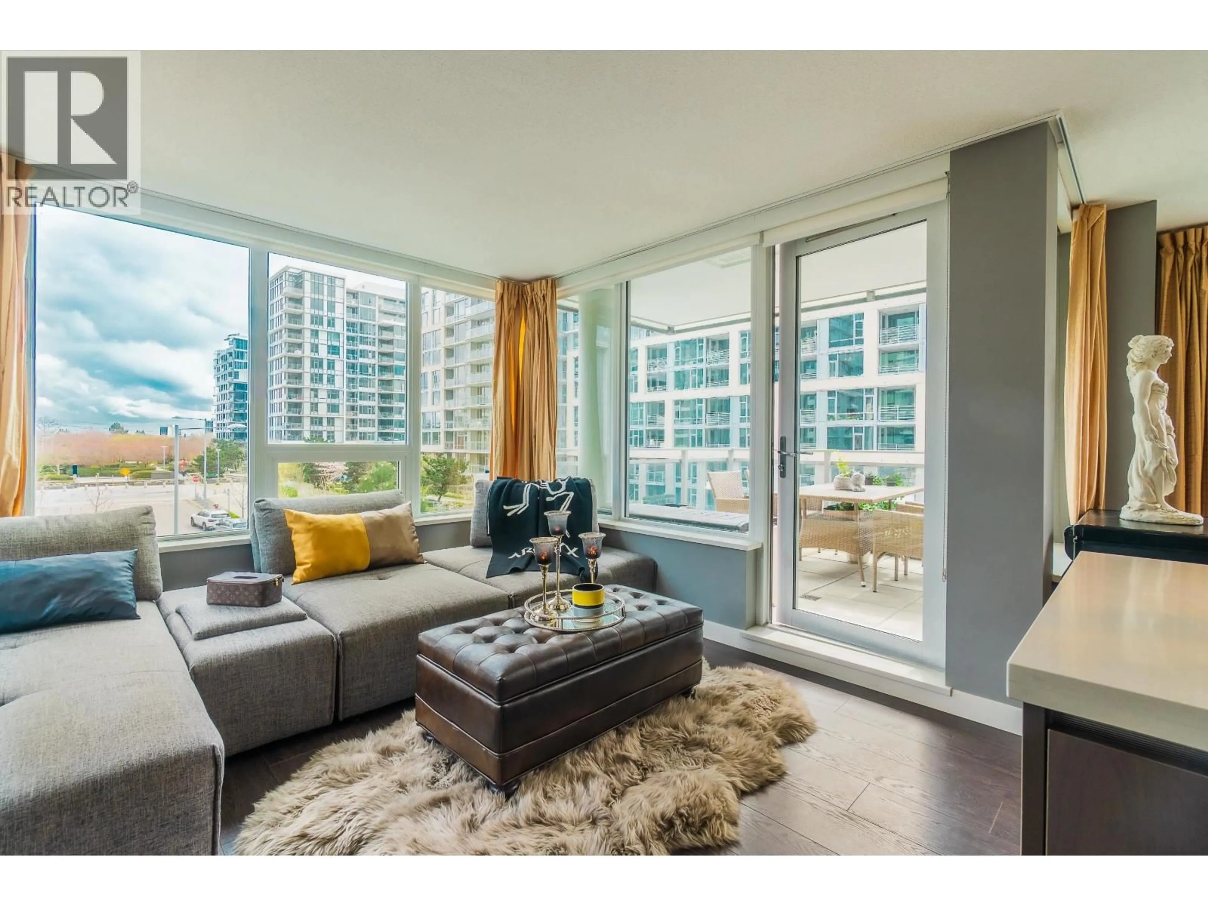 Living room with furniture, unknown for 601 - 8833 HAZELBRIDGE WAY, Richmond British Columbia V6X0N3