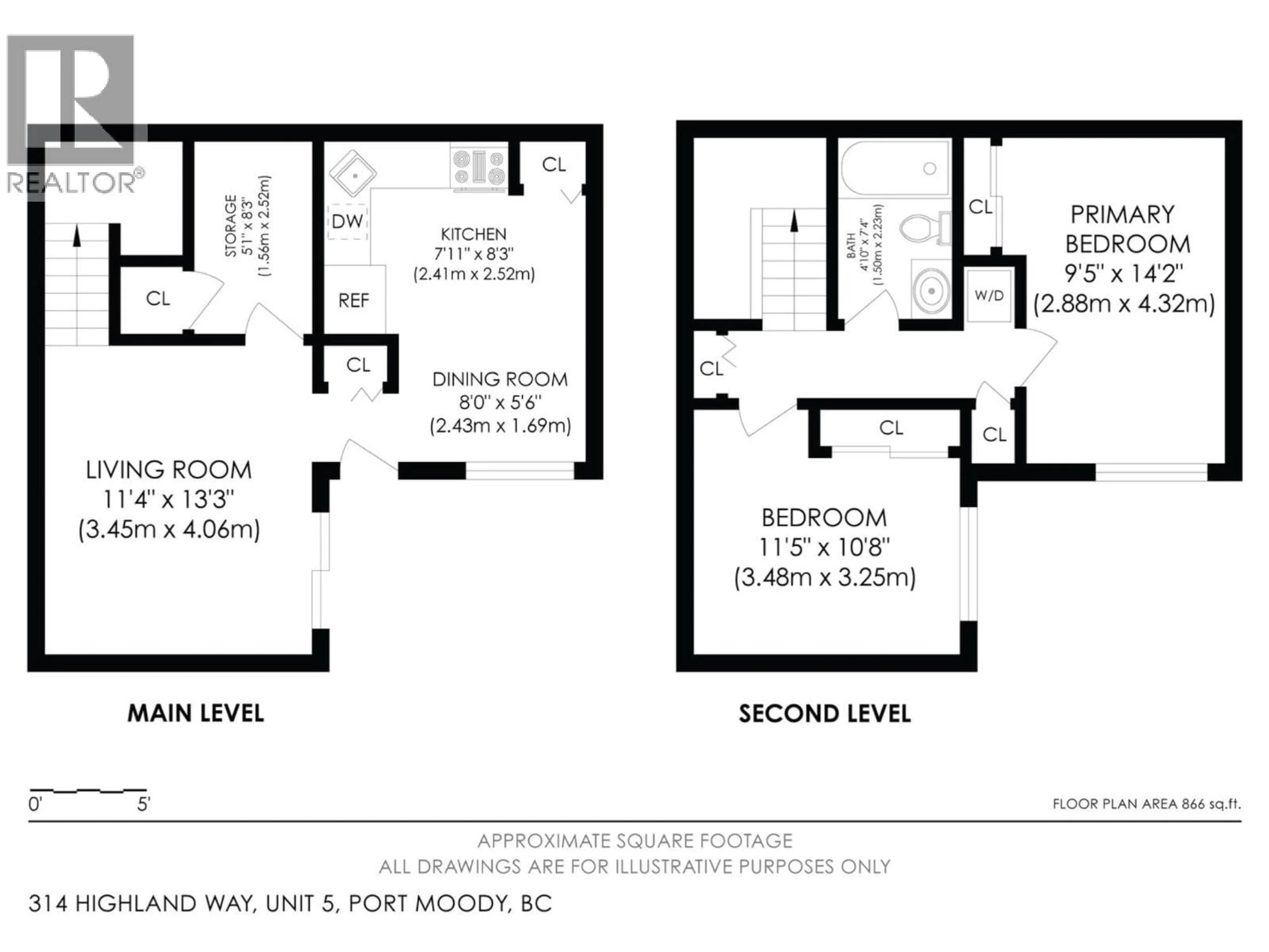 Floor plan for 5 - 314 HIGHLAND WAY, Port Moody British Columbia V3H3V7