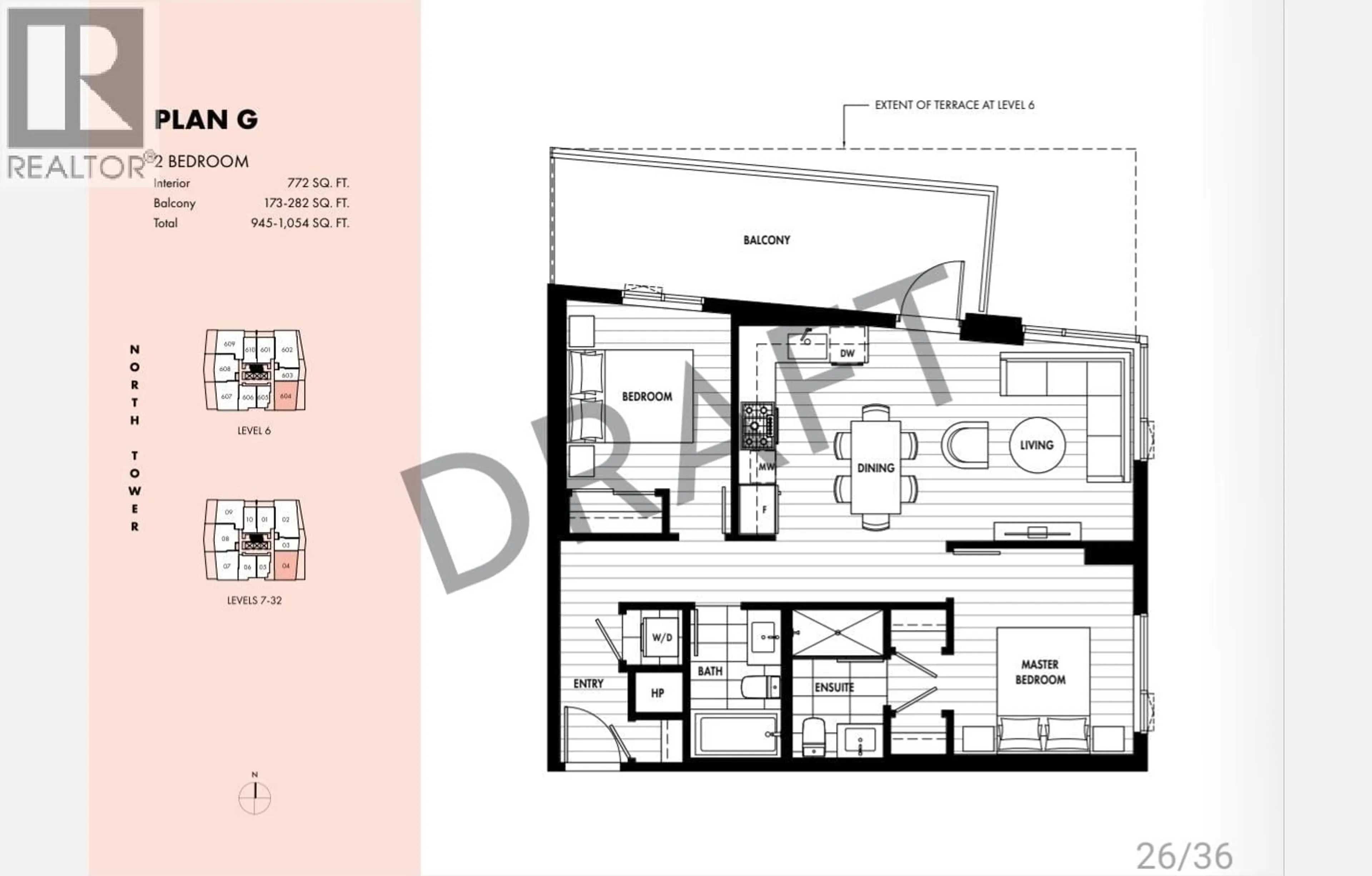 Floor plan for 1204 - 318 ALDERSON AVENUE, Coquitlam British Columbia V3K0J1
