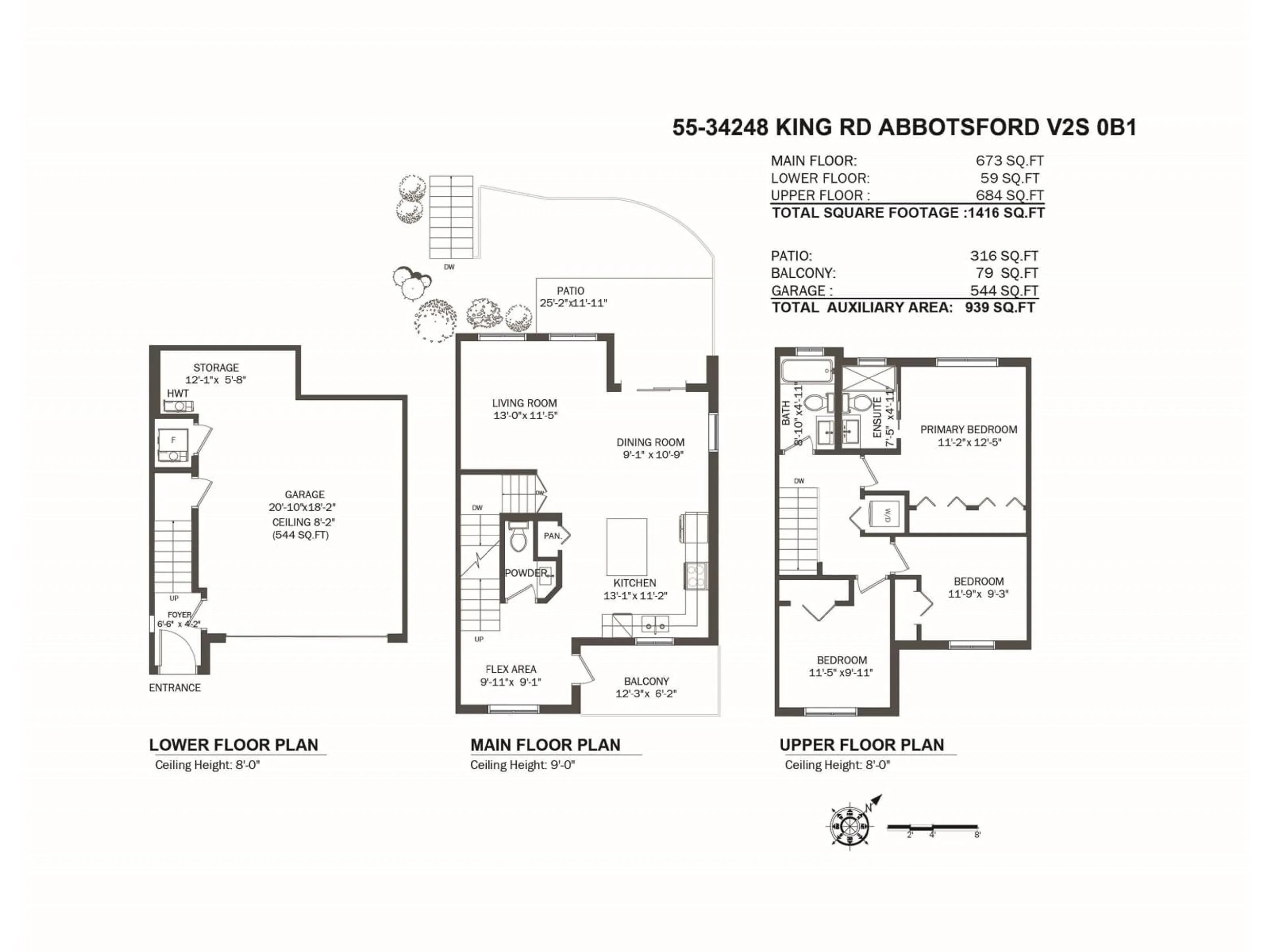Floor plan for 55 - 34248 KING, Abbotsford British Columbia V2S0B1