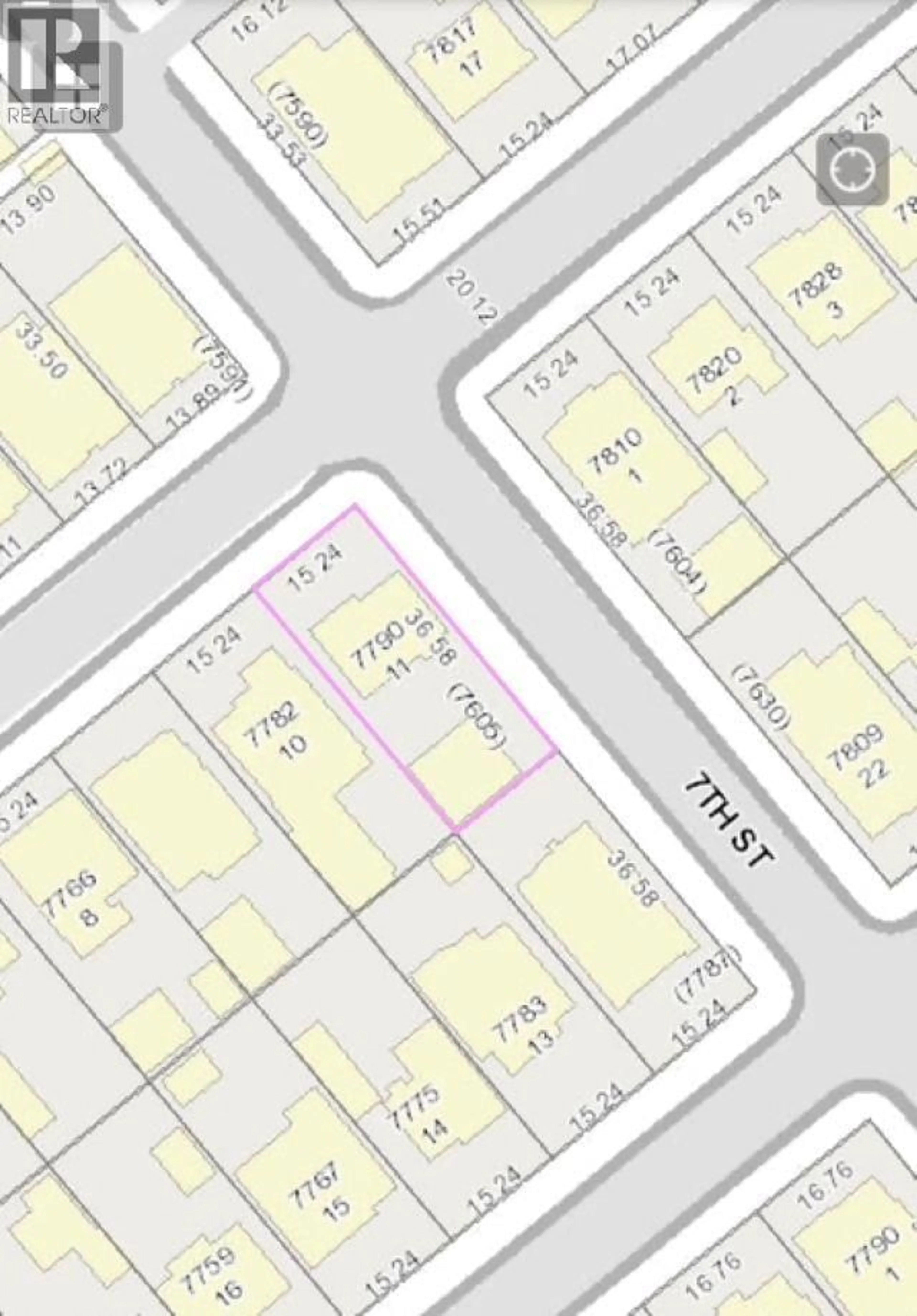 Picture of a map for 7790 15TH AVENUE, Burnaby British Columbia V3N1W5