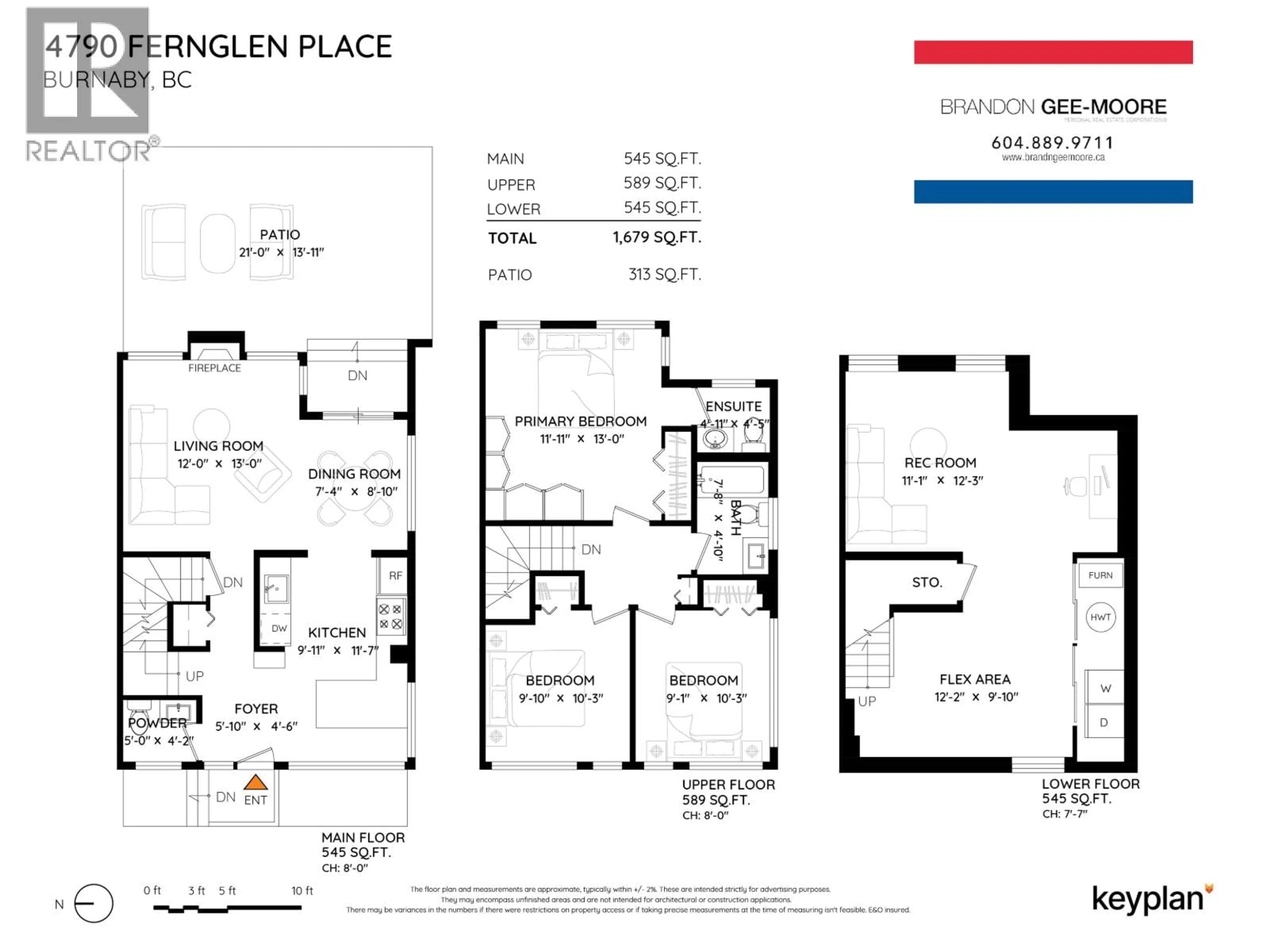 Floor plan for 4790 FERNGLEN PLACE, Burnaby British Columbia V5G3W1