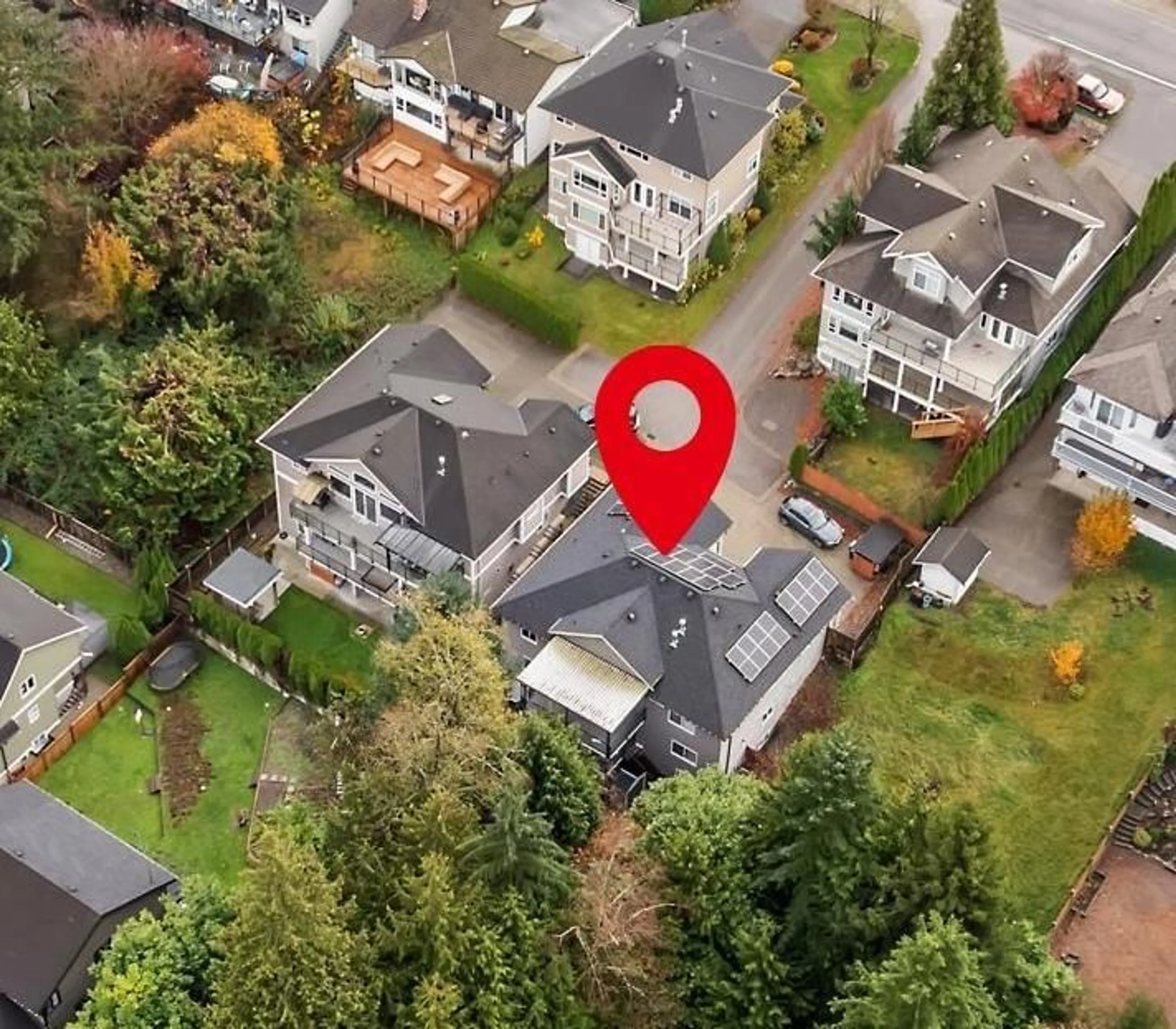 A pic from outside/outdoor area/front of a property/back of a property/a pic from drone, street for 20723 46A, Langley British Columbia V3A3K1