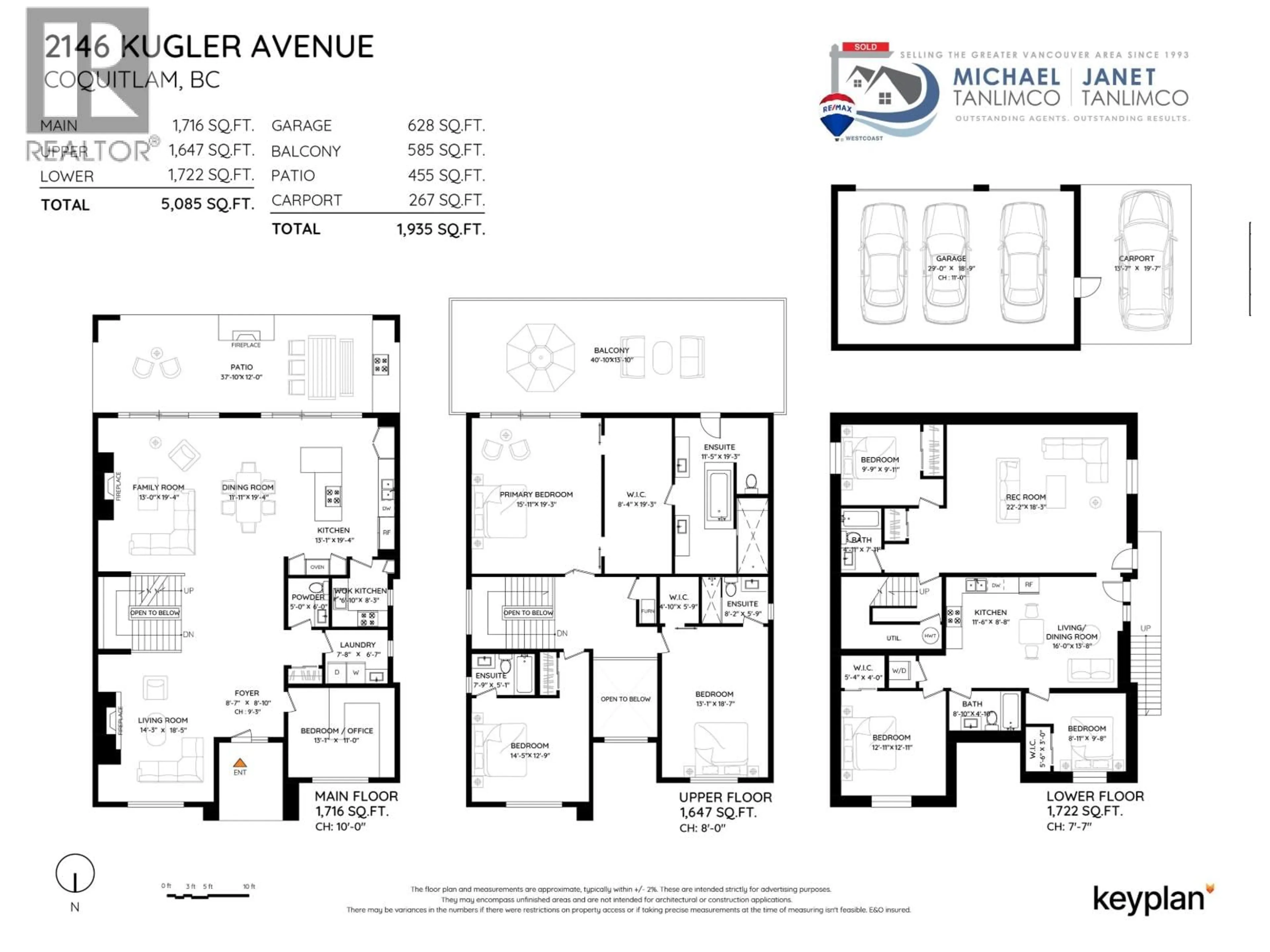 Floor plan for 2146 KUGLER AVENUE, Coquitlam British Columbia V3K2S6