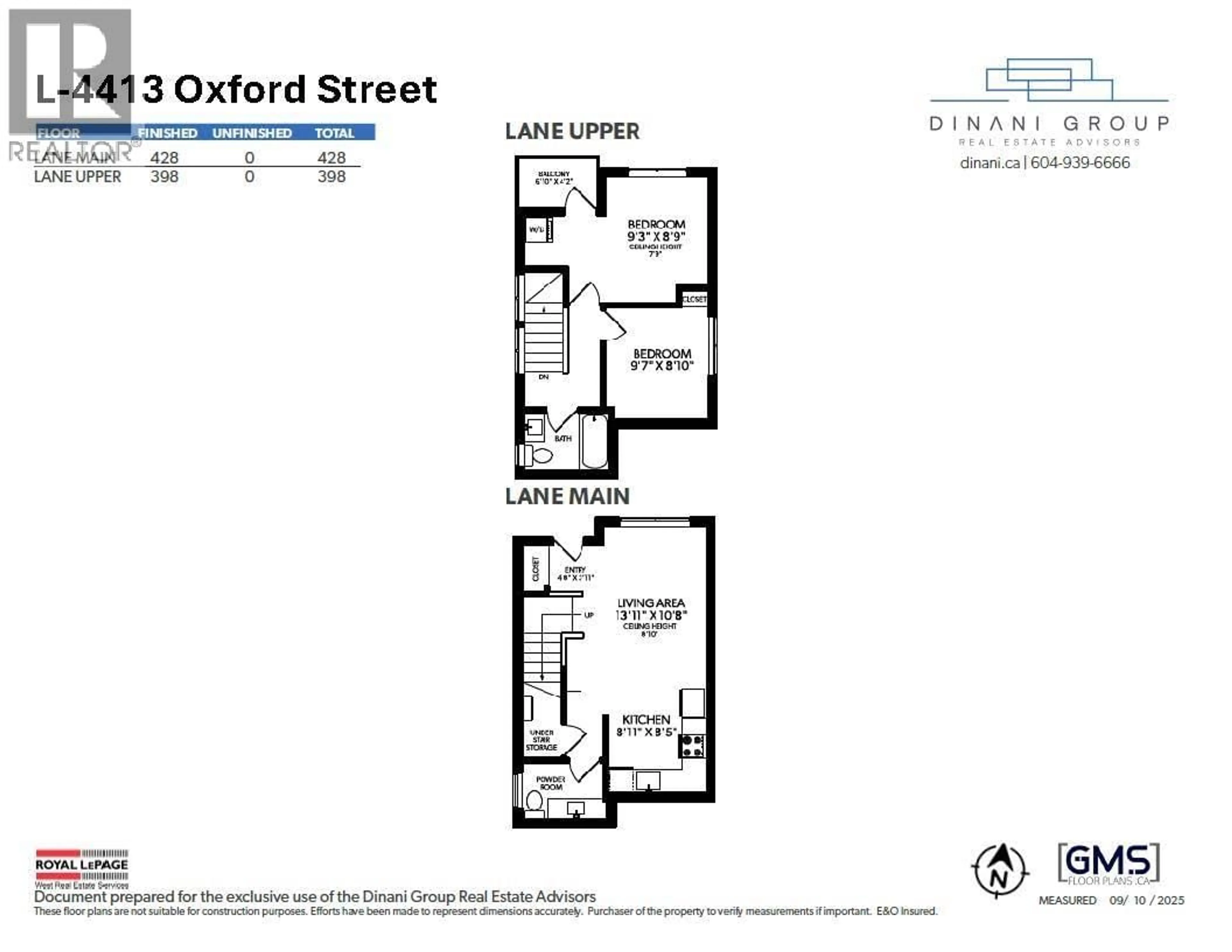 Floor plan for L1 - 4413 OXFORD STREET, Burnaby British Columbia V5C1E6