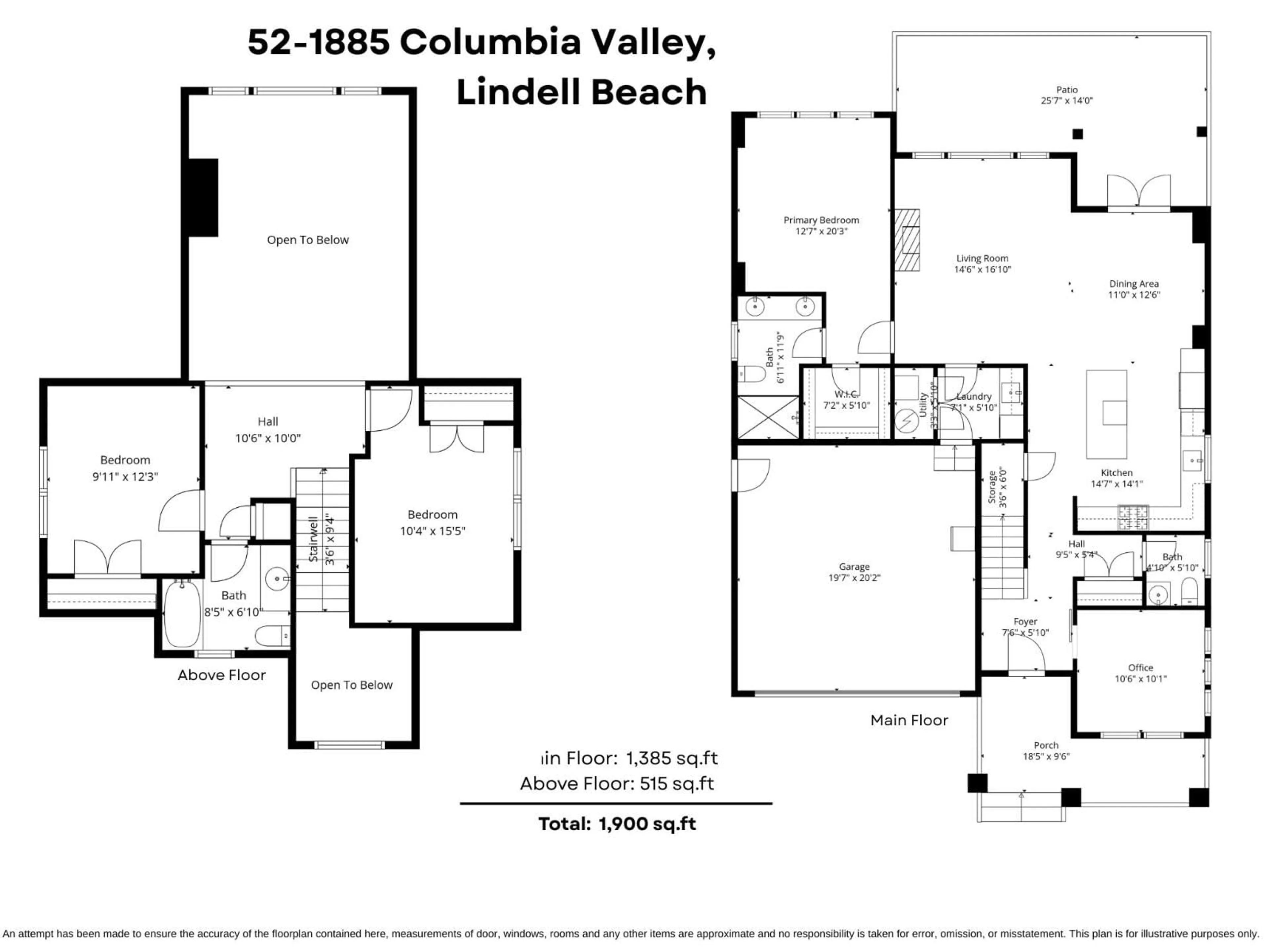 Floor plan for 52 - 1885 COLUMBIA VALLEY ROAD, Lindell Beach British Columbia V2R1J8
