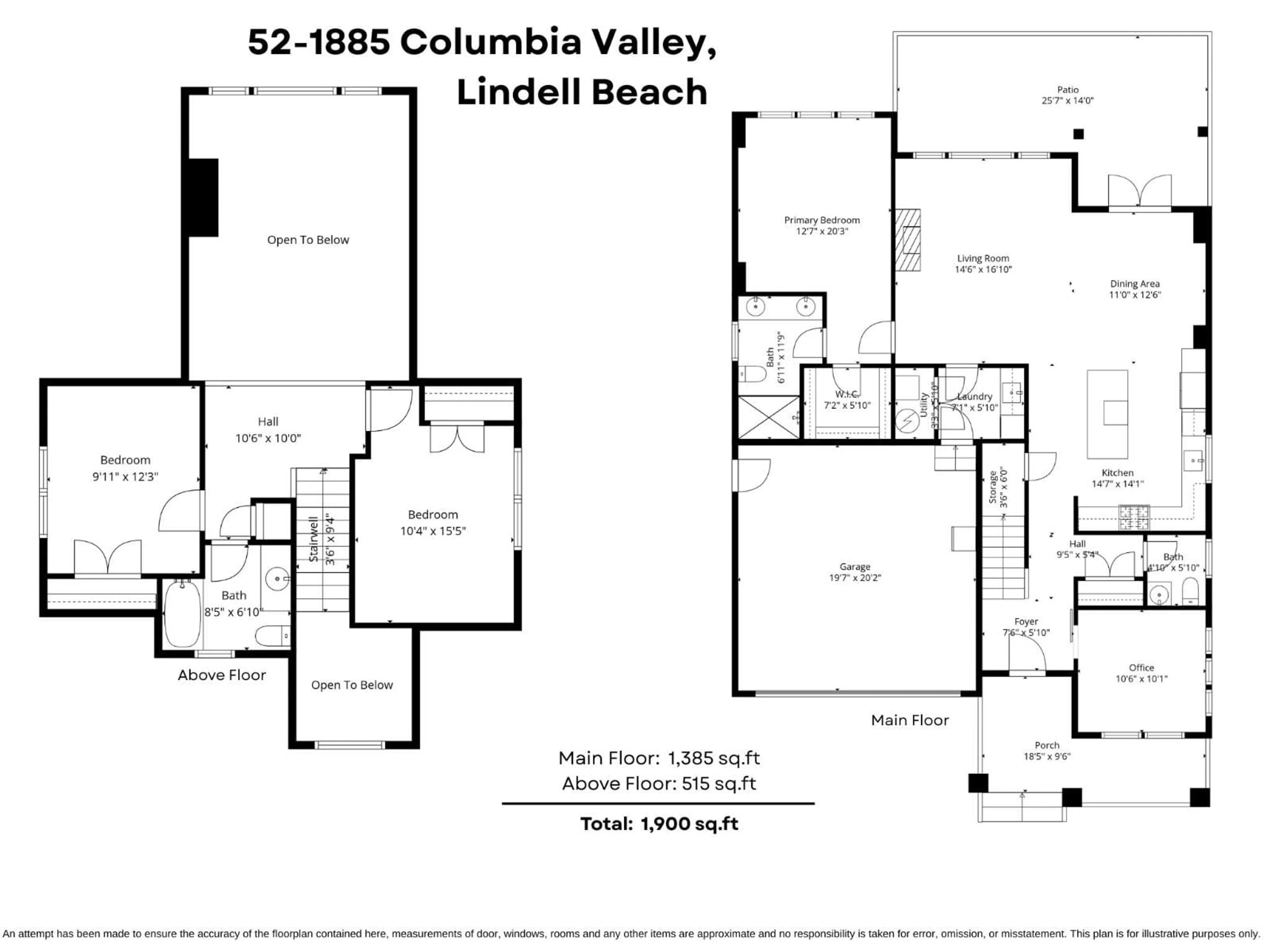 Floor plan for 52 - 1885 COLUMBIA VALLEY ROAD, Lindell Beach British Columbia V2R1J8