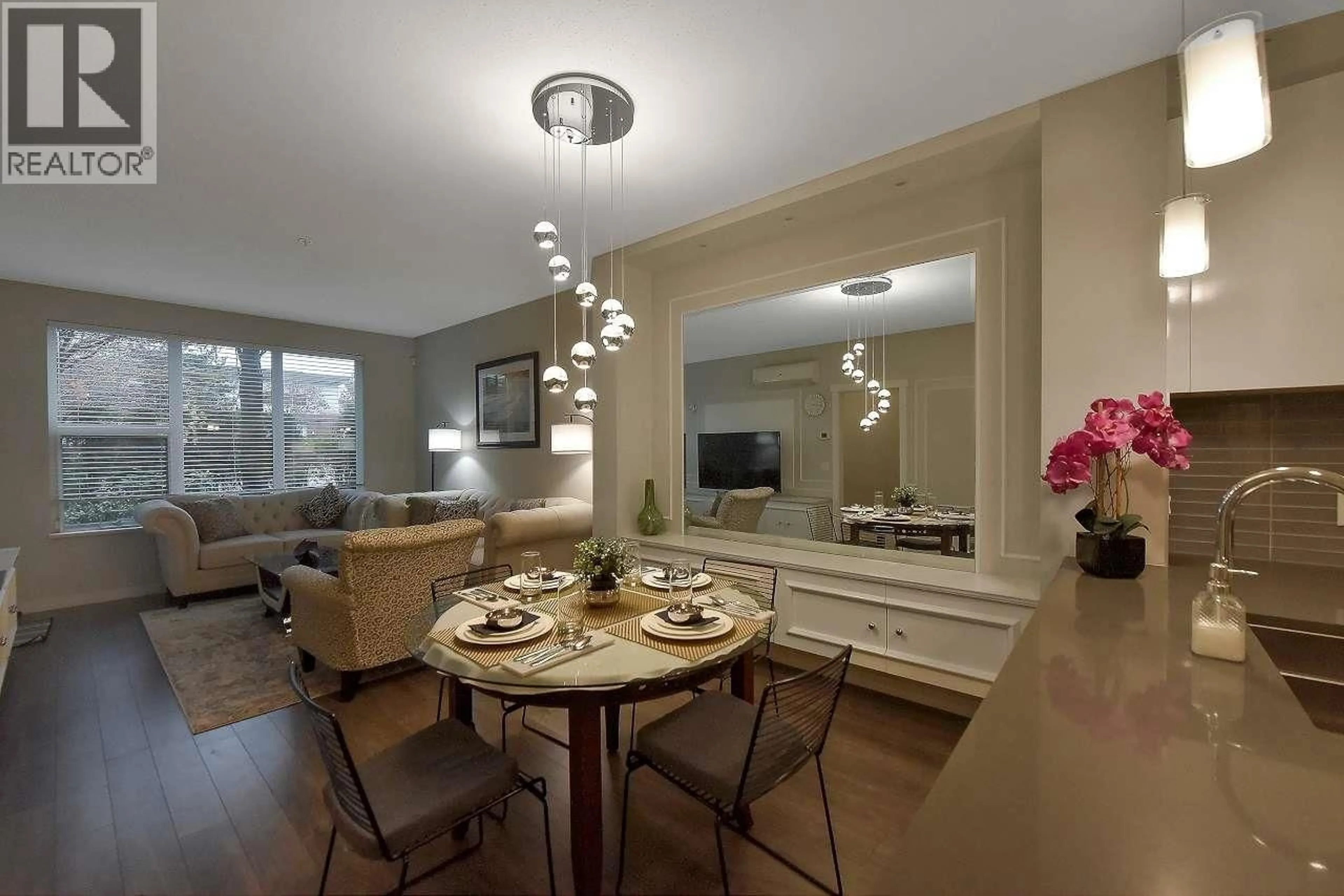 Dining room, wood/laminate floor for 116 - 9399 ALEXANDRA ROAD, Richmond British Columbia V6X2K5