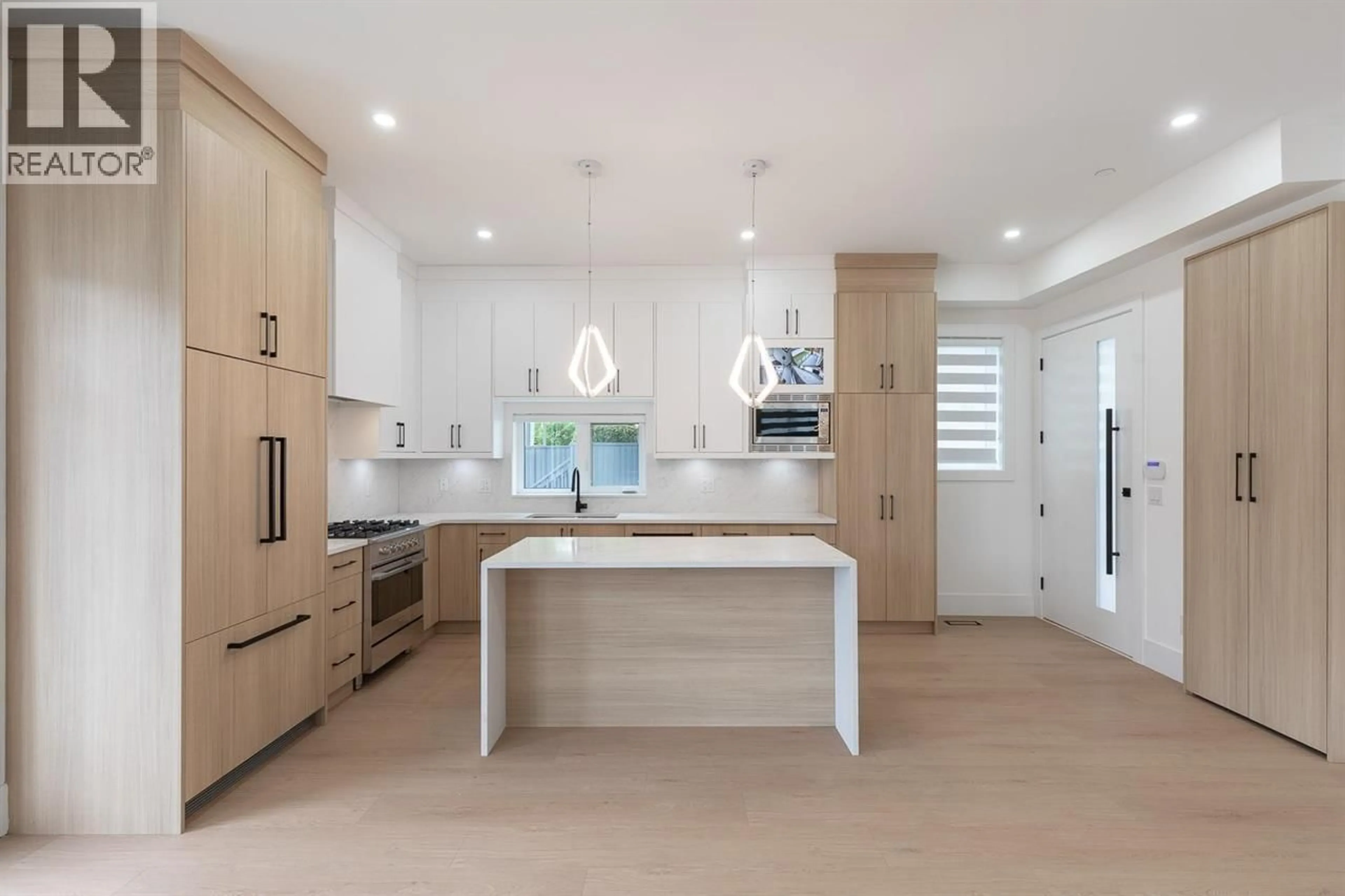 Contemporary kitchen, ceramic/tile floor for 2 - 6964 INVERNESS STREET, Vancouver British Columbia V5X4G5