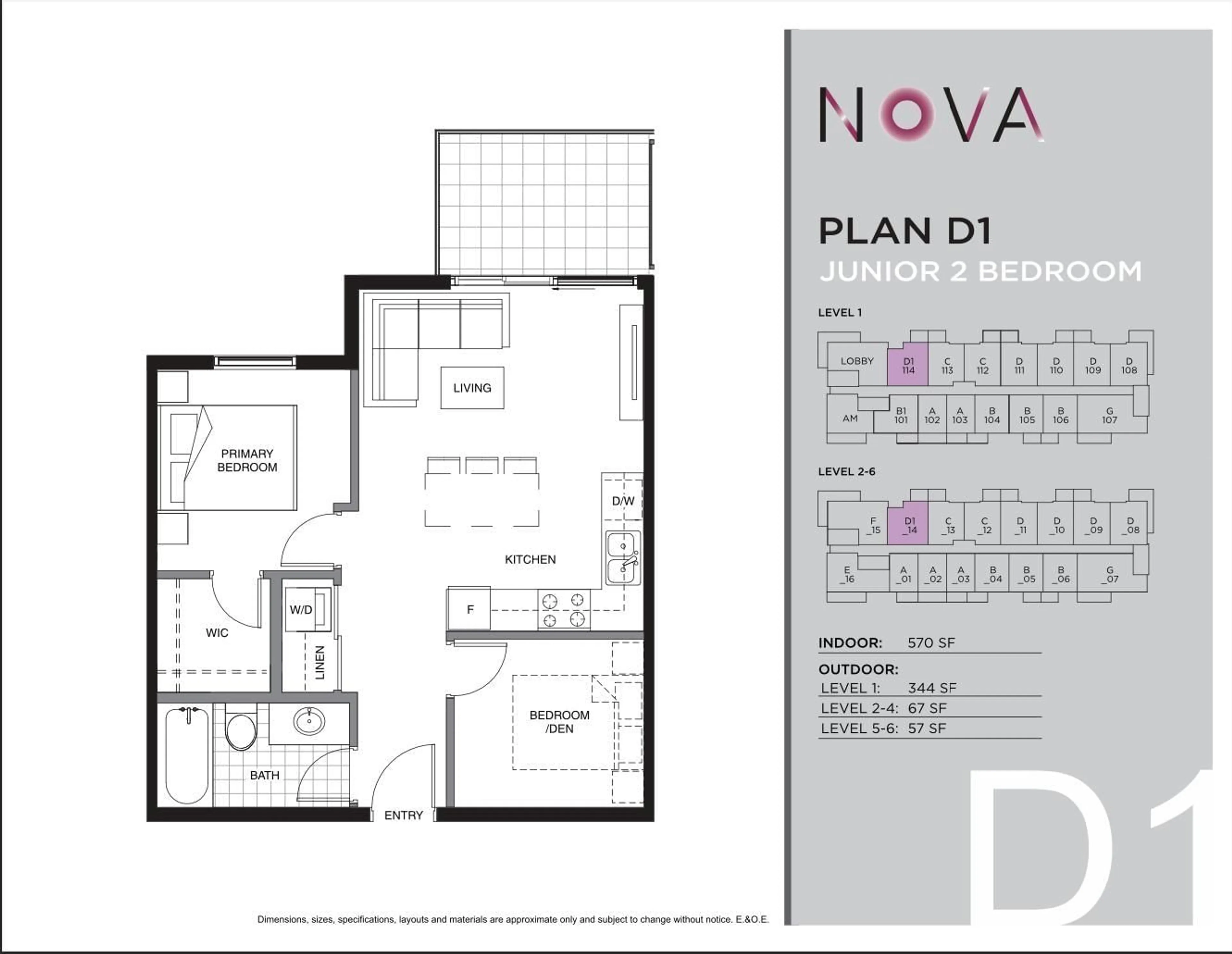 Floor plan for 614 - 8158 166, Surrey British Columbia V0V0V0
