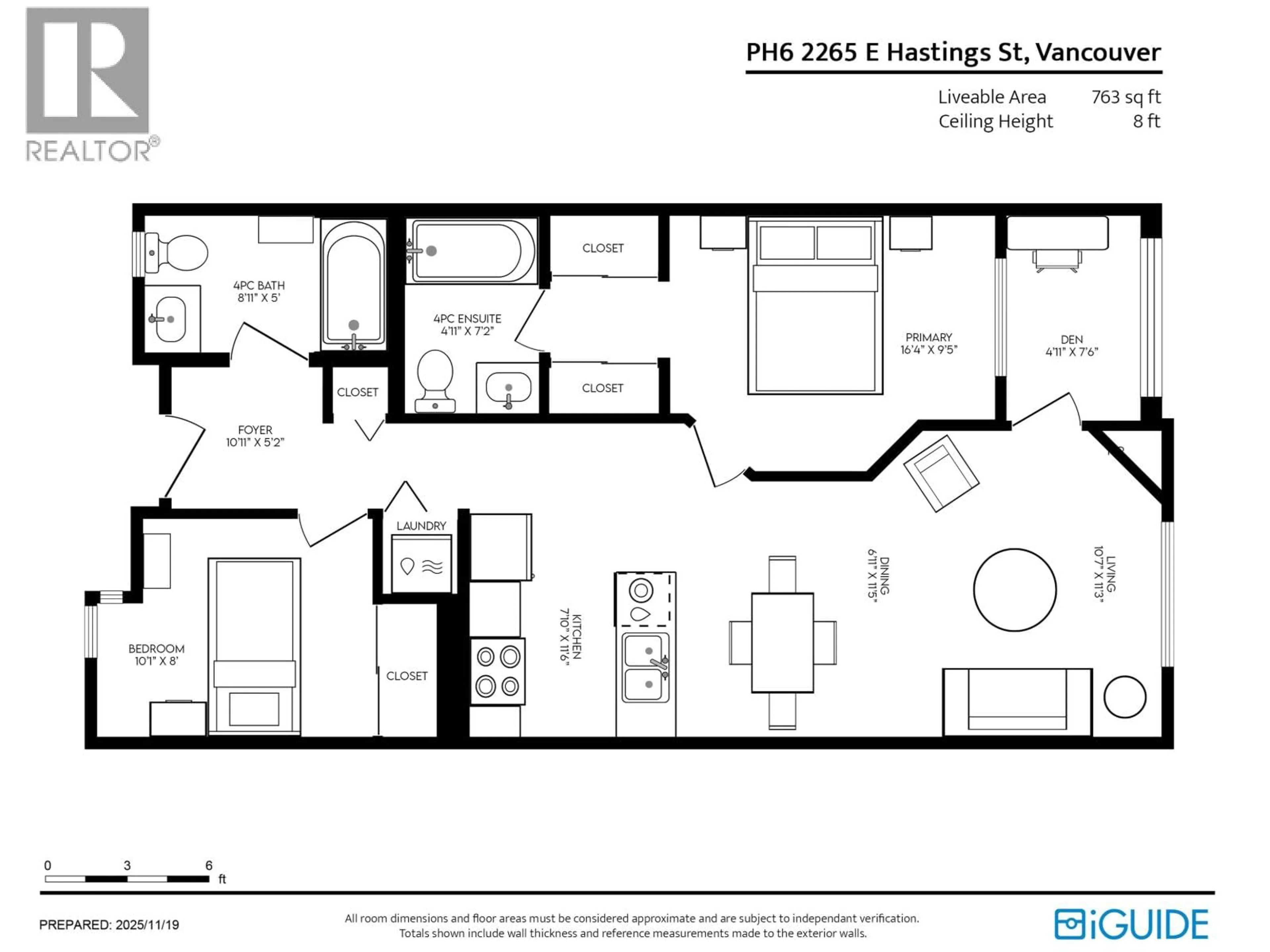 Floor plan for PH6 - 2265 HASTINGS STREET, Vancouver British Columbia V5L1V3