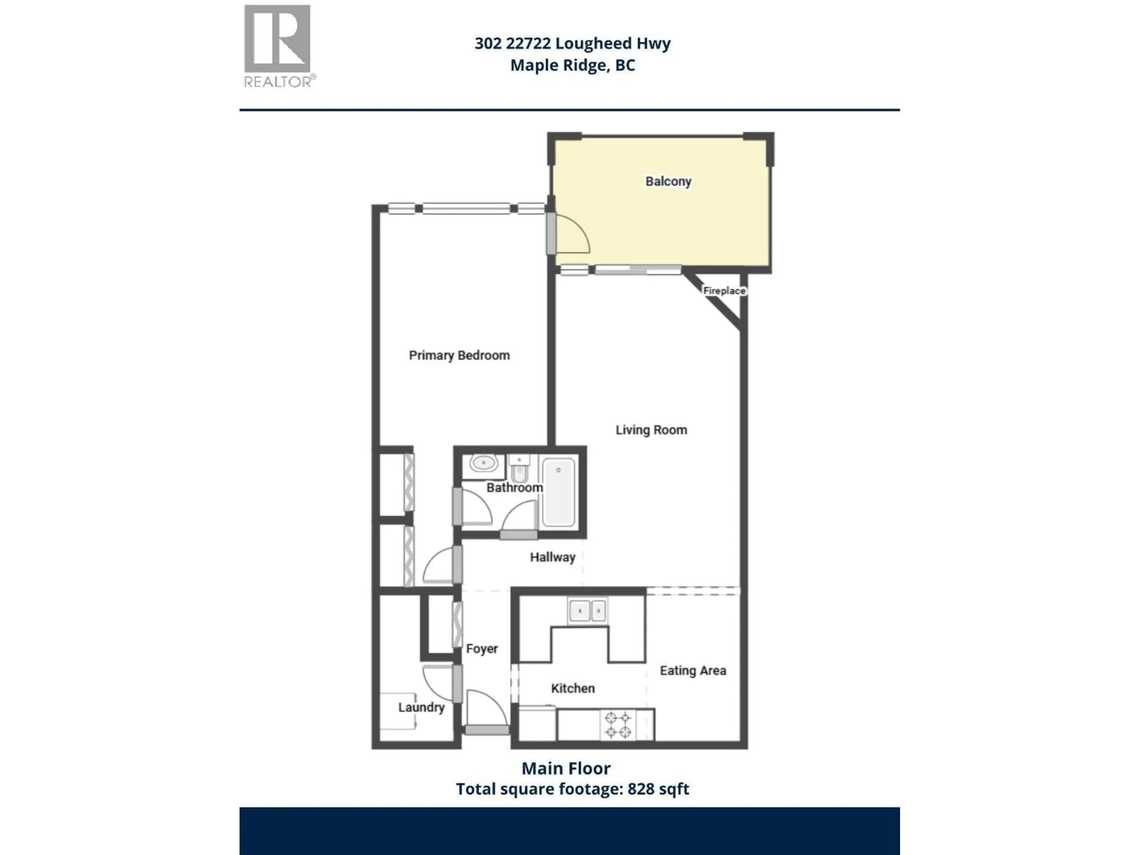 Floor plan for 302 - 22722 LOUGHEED HIGHWAY, Maple Ridge British Columbia V2X2V6
