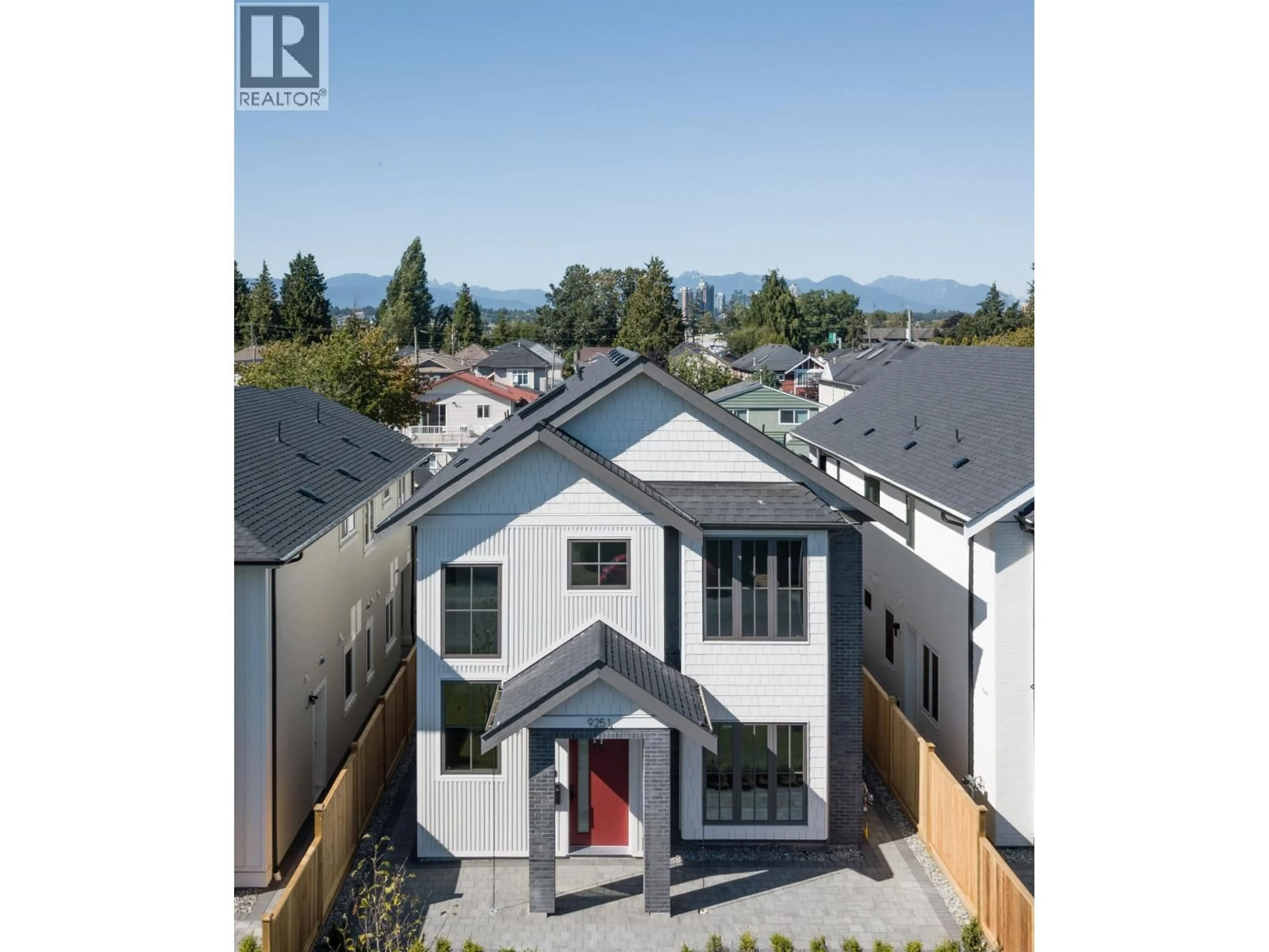 A pic from outside/outdoor area/front of a property/back of a property/a pic from drone, street for 9251 KILBY STREET, Richmond British Columbia V6X1P2