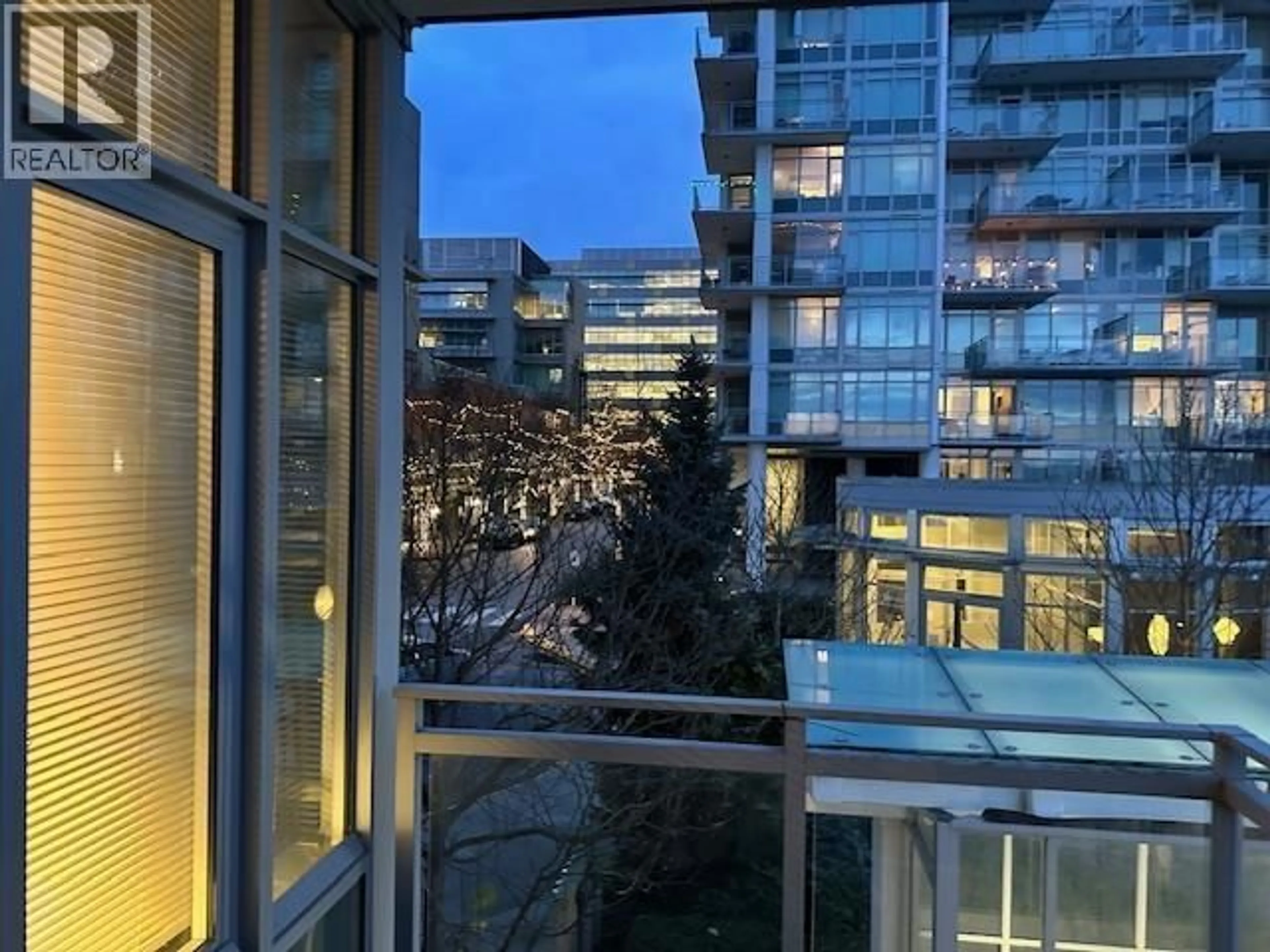 Balcony in the apartment, city buildings view from balcony for 203 - 200 NELSON'S CRESCENT, New Westminster British Columbia V3L0H4