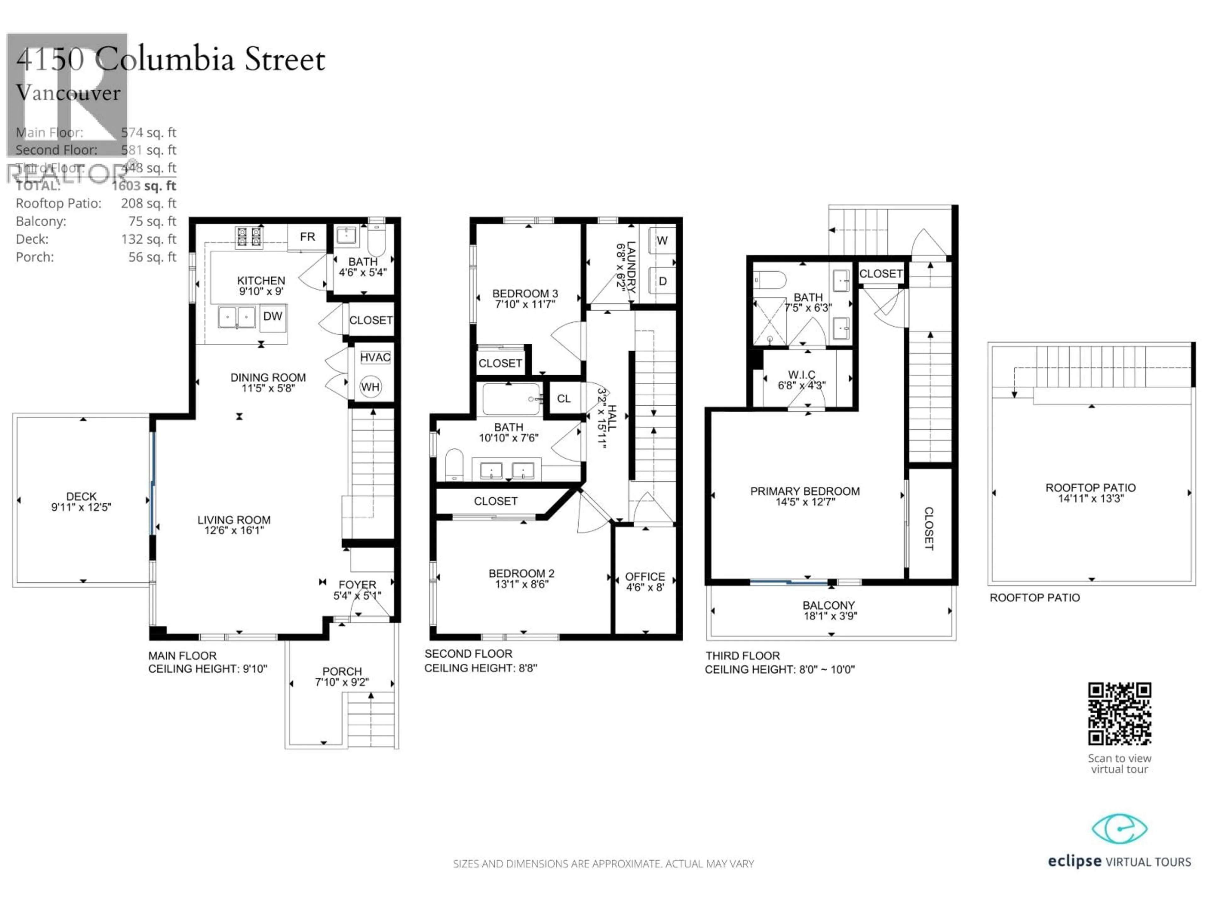 Floor plan for 4150 COLUMBIA STREET, Vancouver British Columbia V5Y2J6