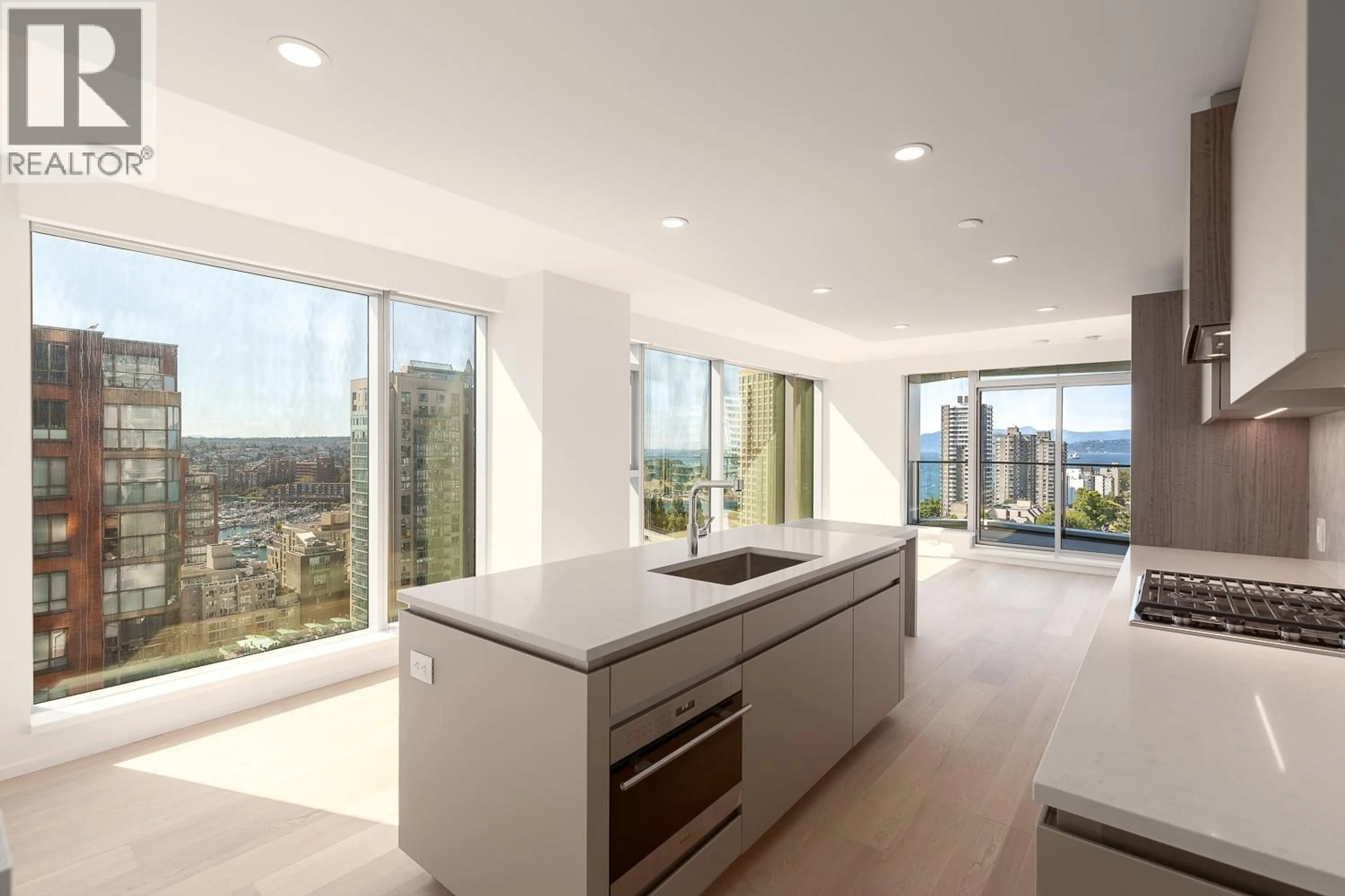 Open concept kitchen, ceramic/tile floor for 1403 - 889 PACIFIC STREET, Vancouver British Columbia V6Z1C3