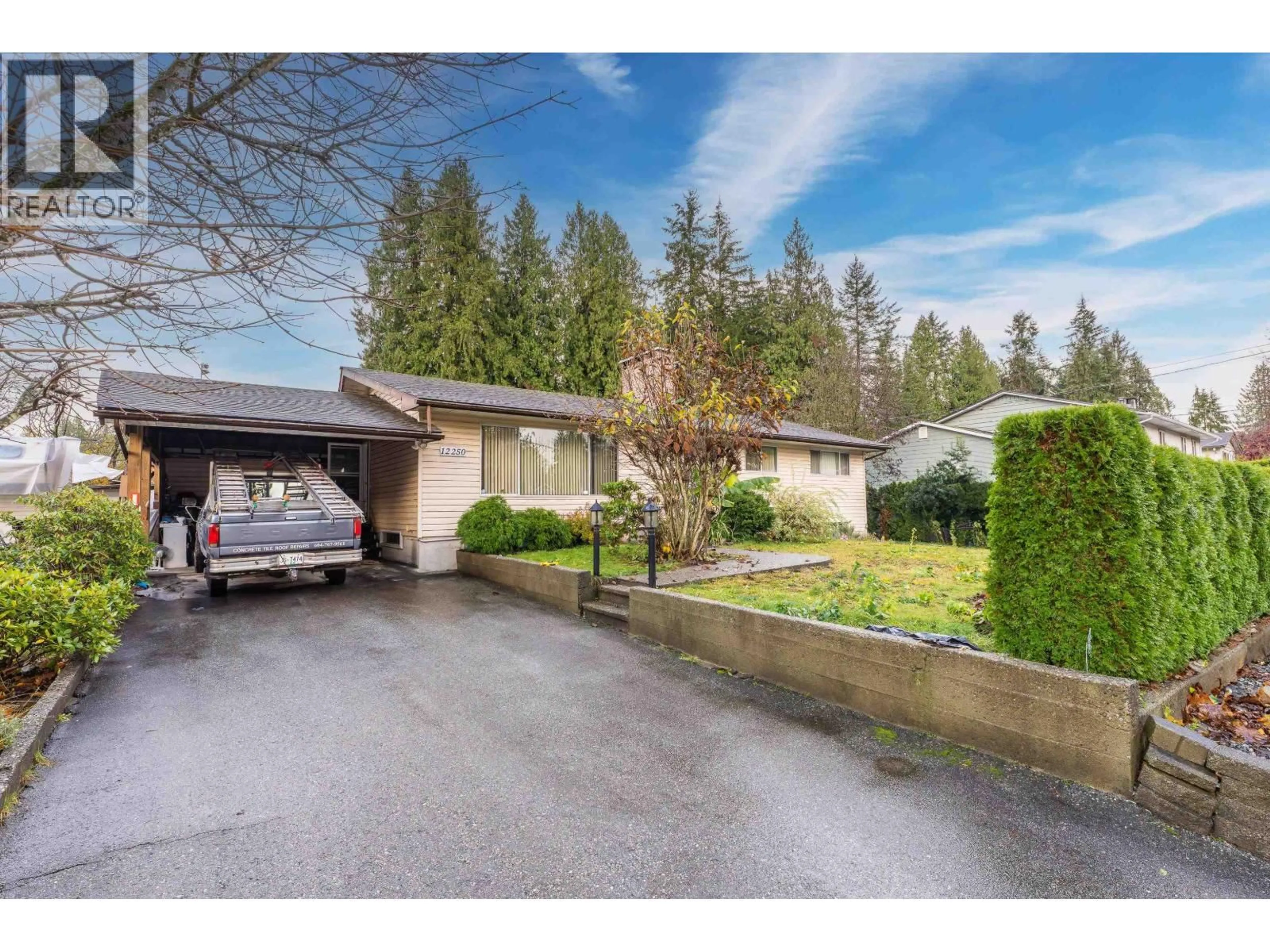 A pic from outside/outdoor area/front of a property/back of a property/a pic from drone, street for 12250 SKILLEN STREET, Maple Ridge British Columbia V2X4X3