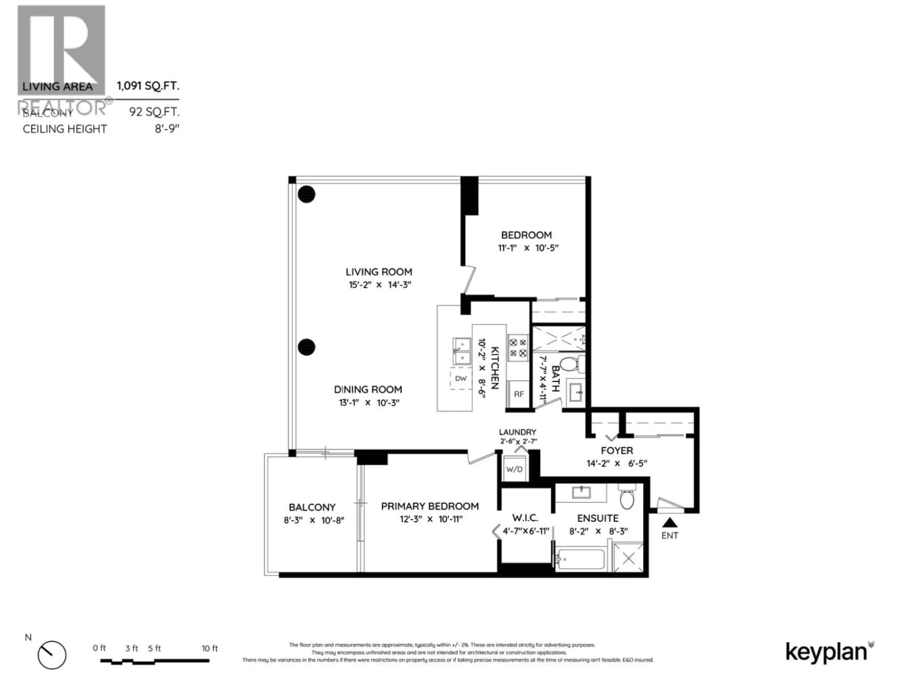 Floor plan for 1408 - 110 BREW STREET, Port Moody British Columbia V3H0E4