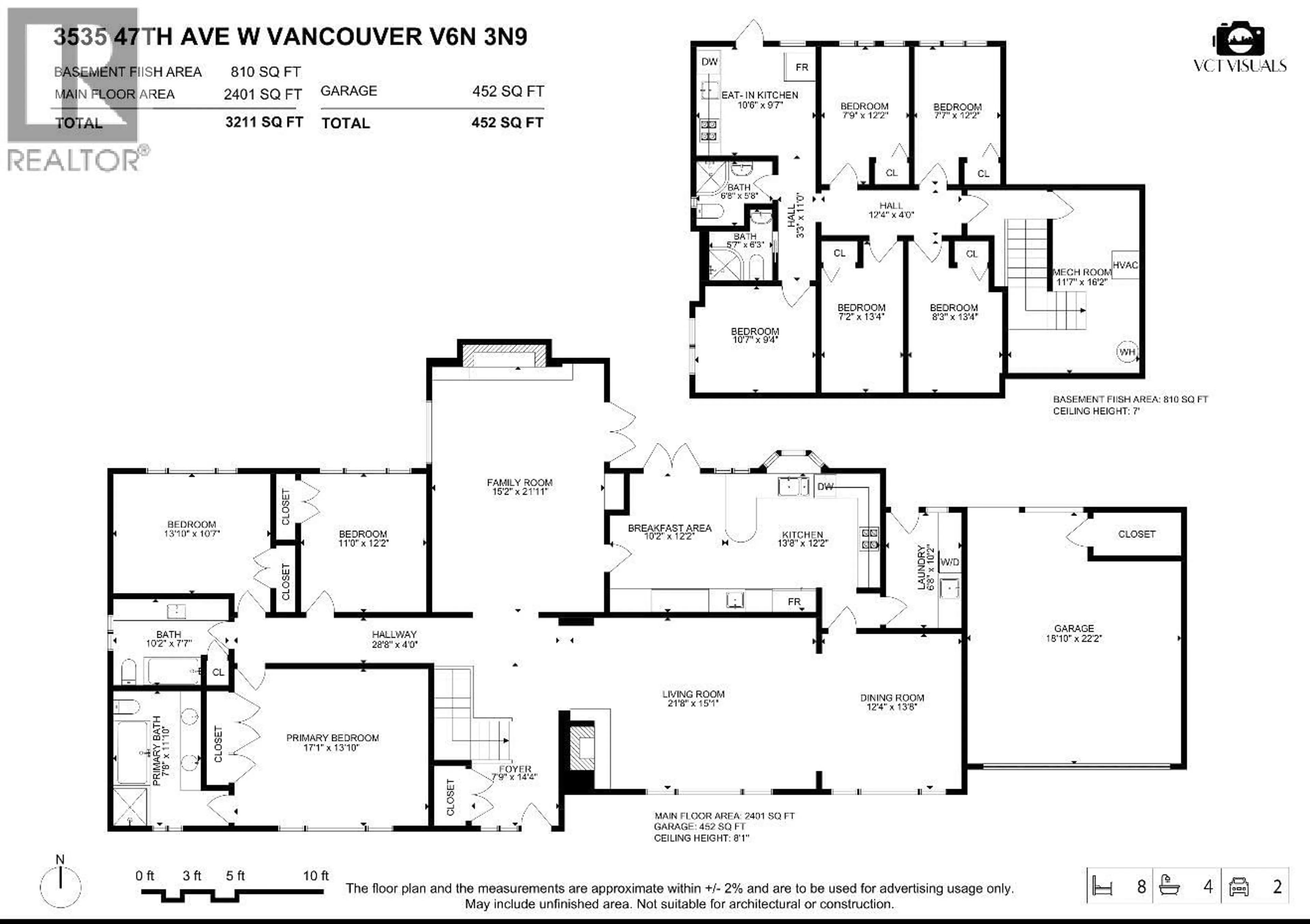 Floor plan for 3535 47TH AVENUE, Vancouver British Columbia V6N3N9