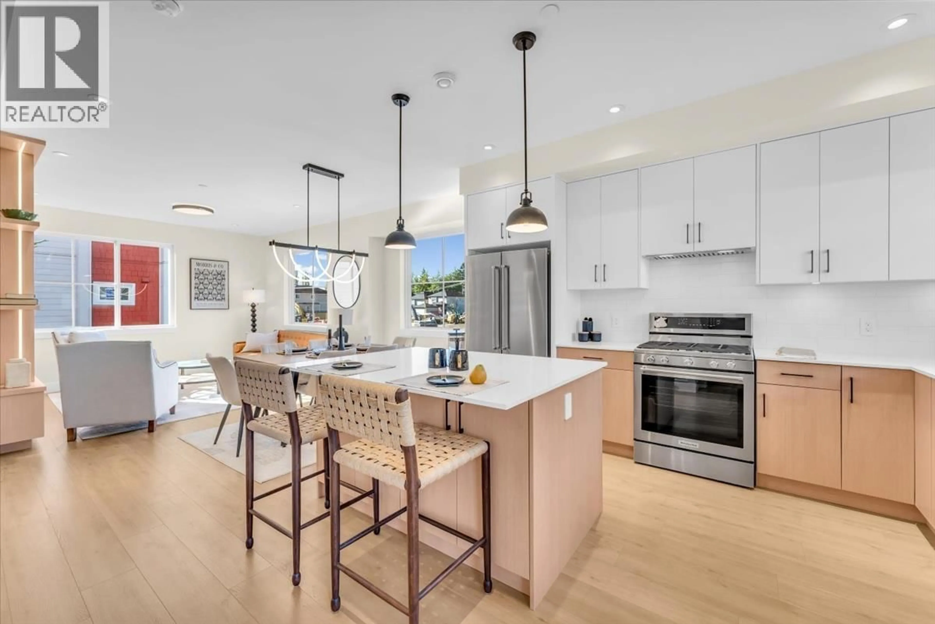 Open concept kitchen, ceramic/tile floor for 1 - 10392 240A STREET, Maple Ridge British Columbia V2W1G3